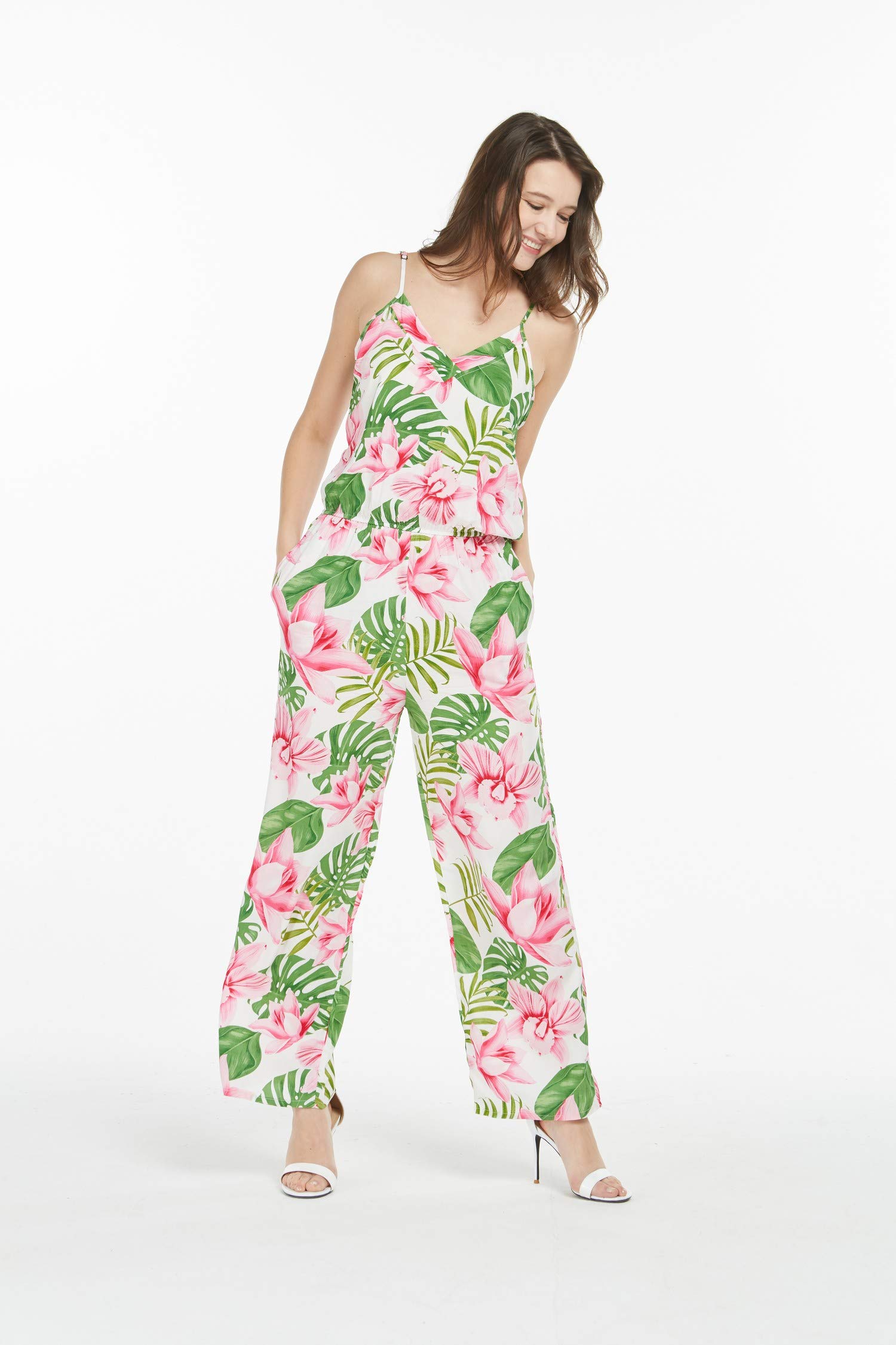Hawaiian Luau Outfits for Family - Matching Aloha Shirts & Dresses in Lotus & Orchid Print for Men, Women, Boys & Girls | Perfect for Beach Parties, Summer Vacations & Tropical Themed Events