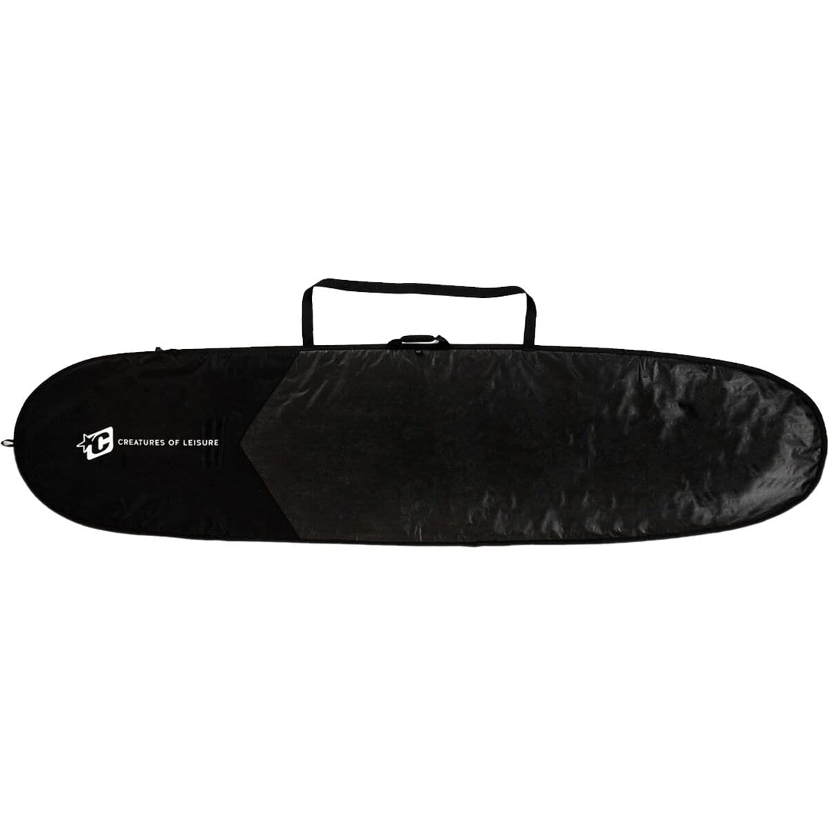 Creatures Of Leisure 2023 Longboard Icon Lite Boardcover - 3mm Foam Surfboard Protection, Durable Matte Black Tarpee with Shoulder Strap | 2-Year Warranty | Perfect for Surfing, Travel & Board Storage