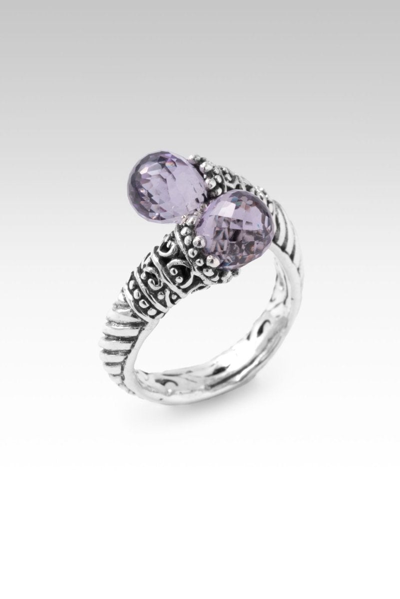 Color Changing Lab-Created Sapphire Positivity Ring | Mood Ring for Women | Perfect for Meditation, Yoga & Positive Energy Jewelry Gifts