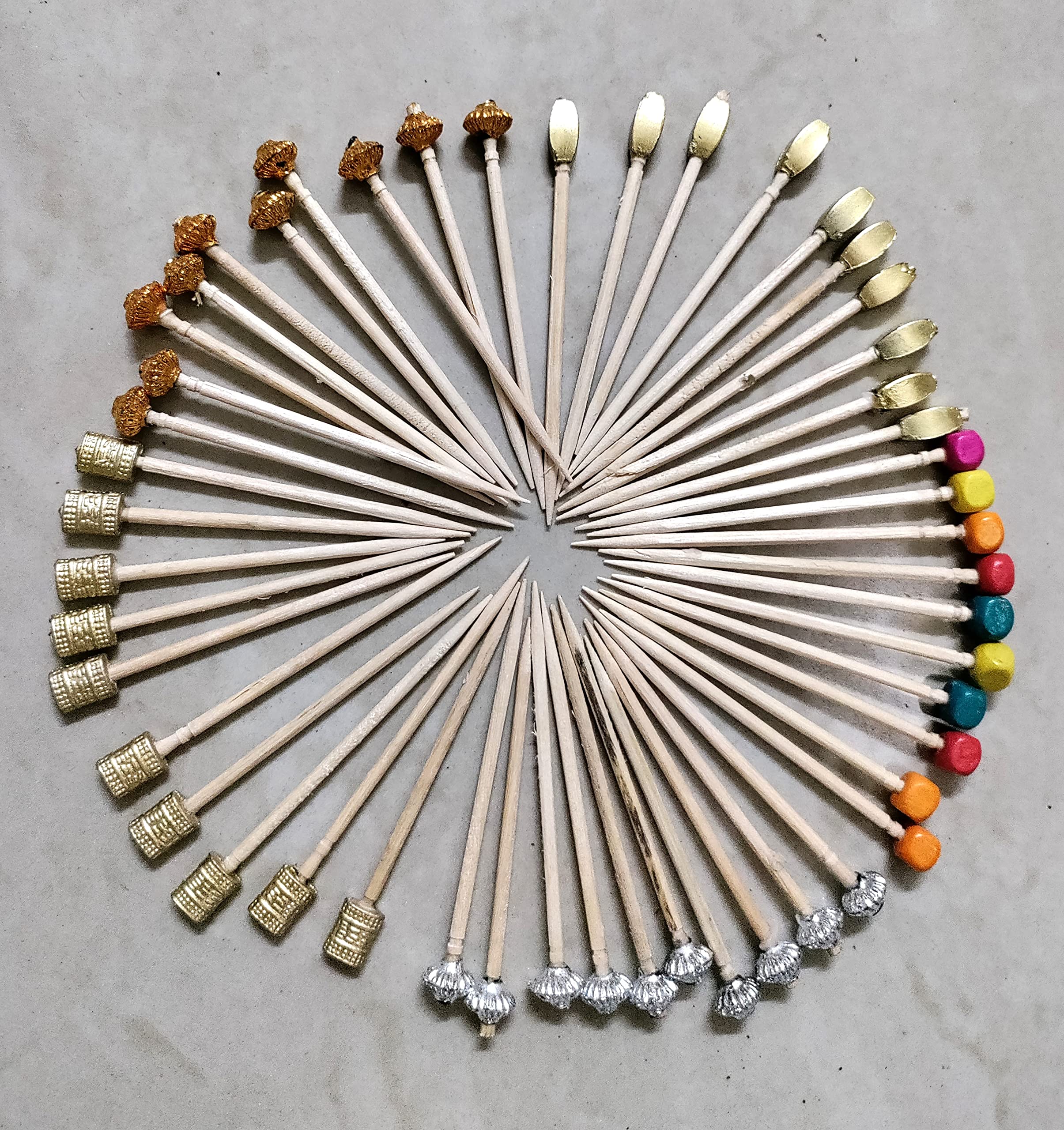 Colorful Frilled Cocktail Toothpicks - 160-Pack Party Appetizer Picks for Sandwiches, Fruits & Cheese Plates | Perfect for Weddings, Birthday Parties & Cocktail Events