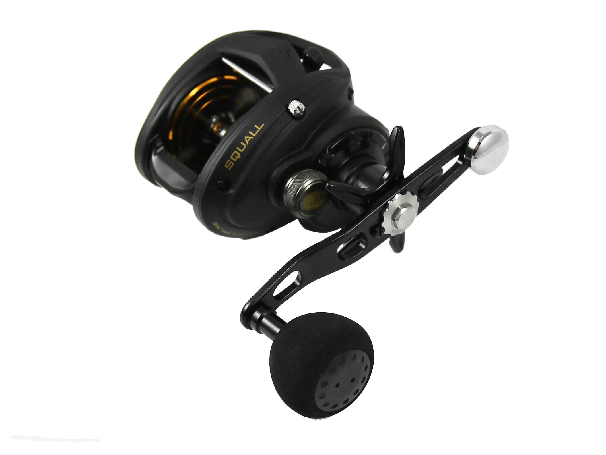 Jigging World Power Handles Replacement for Penn Squall 400 & Fathom 400 Low Profile Fishing Reels - Upgrade Your Saltwater & Freshwater Fishing Gear