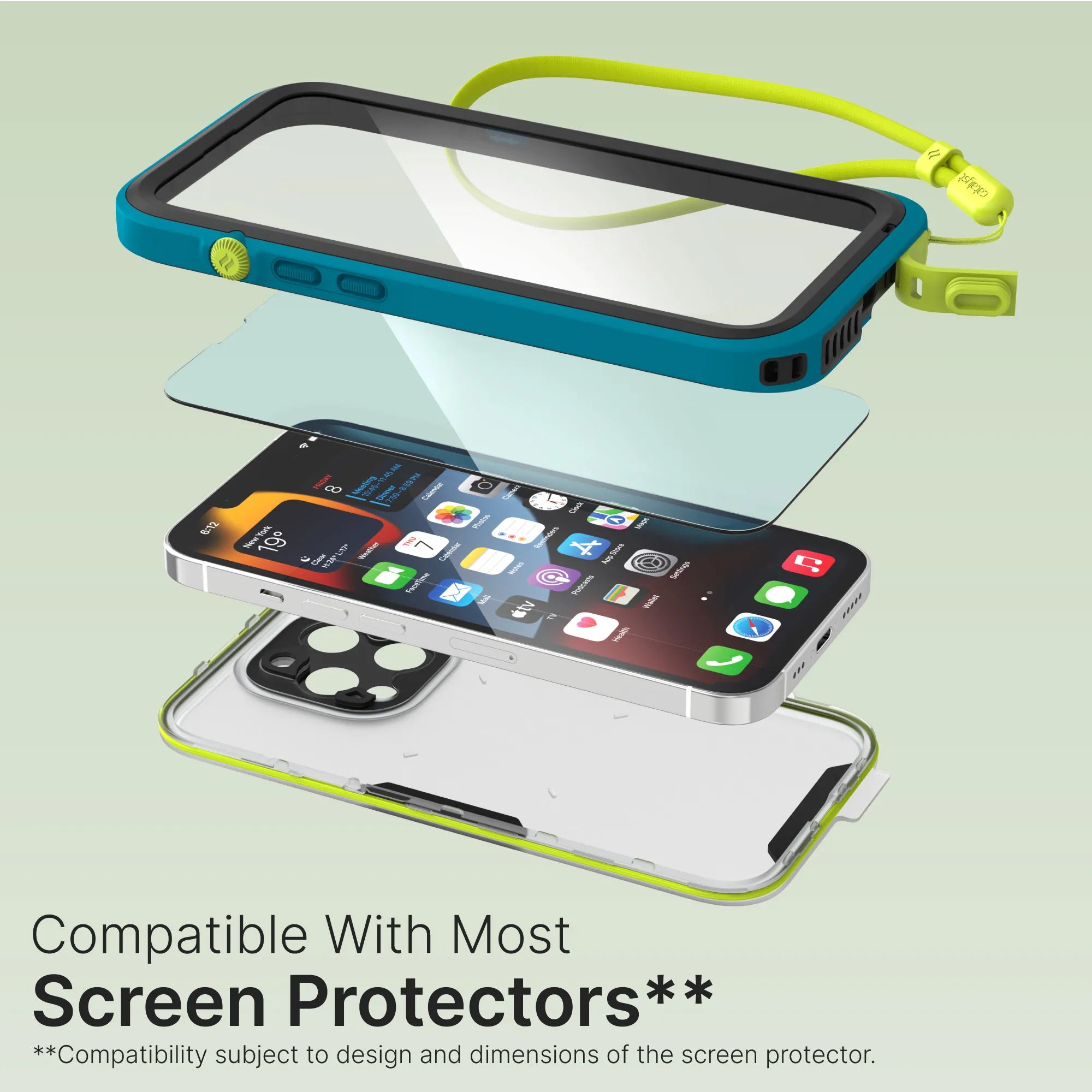 iPhone 13 Pro Max Waterproof Case - Shockproof, Dustproof & Full-Body Protection for Swimming, Hiking & Outdoor Activities
