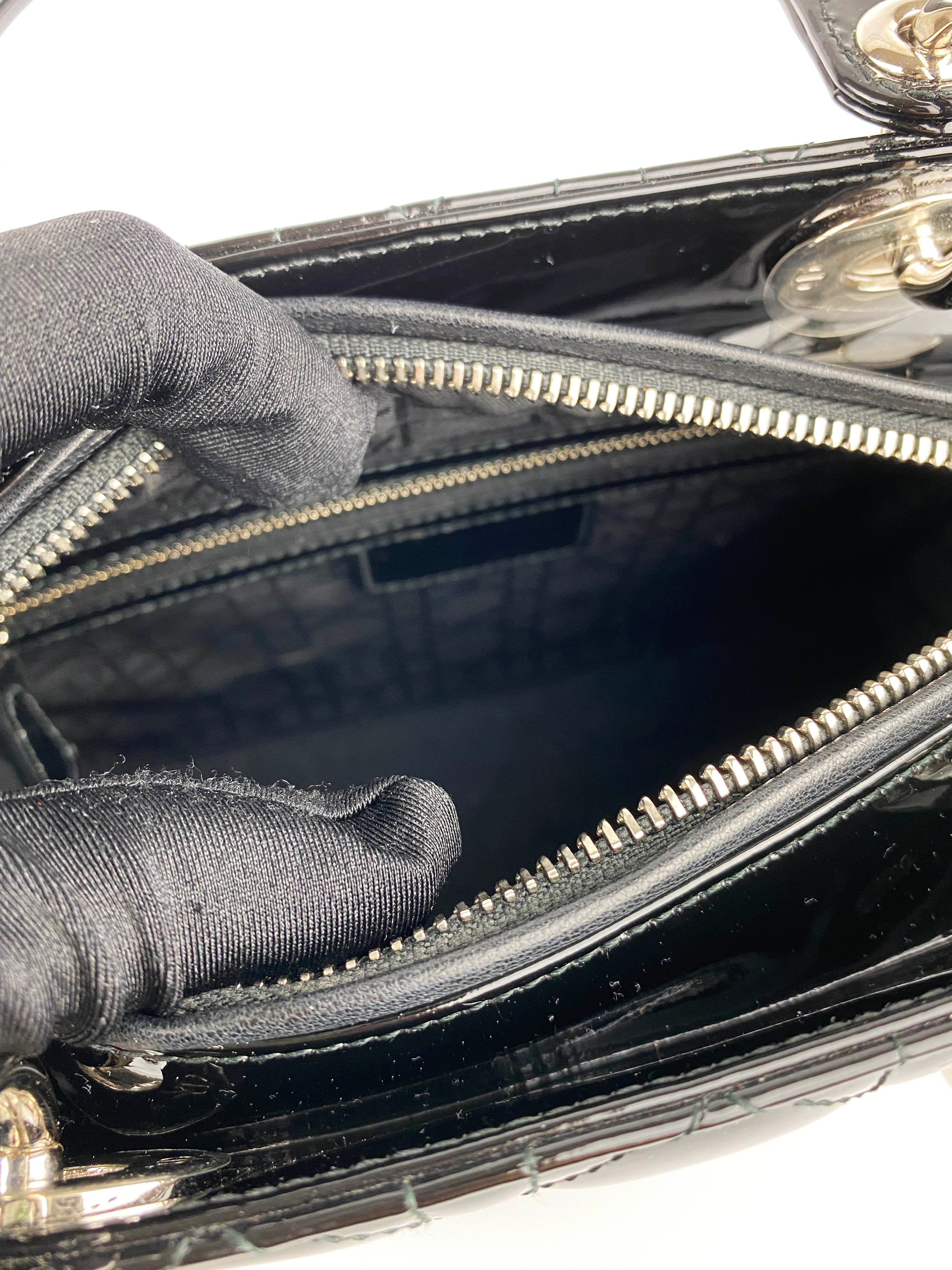 Christian Dior Medium Black Lady Dior Handbag - Luxury Designer Shoulder Bag for Women | Perfect for Parties, Weddings & Evening Events