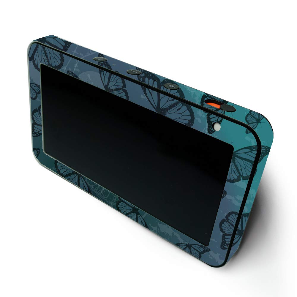 MightySkins Protective Vinyl Wrap Skin for Amazon Echo Show 5 (1st & 2nd Gen) - Dark Butterfly Design | Easy to Apply & Remove | Made in USA | Customizable Decal for Home & Office Decor