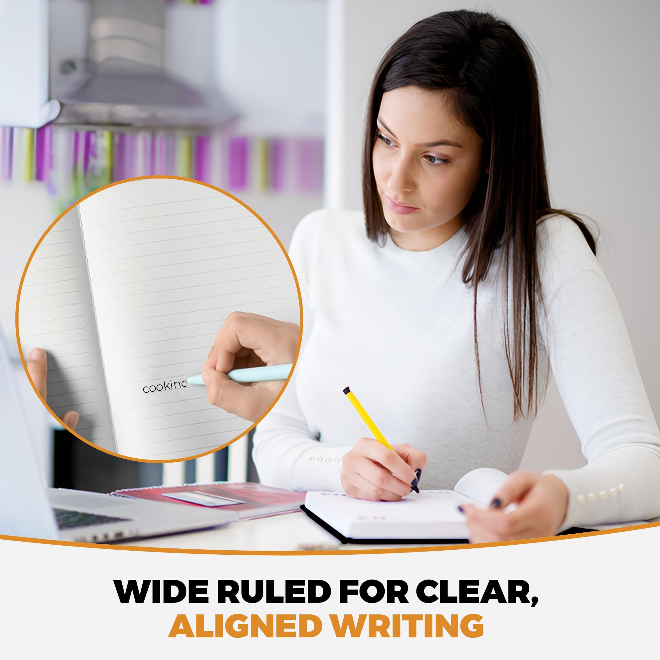 10-Pack Wide Ruled Composition Notebooks - 100 Sheets Each, 9.75