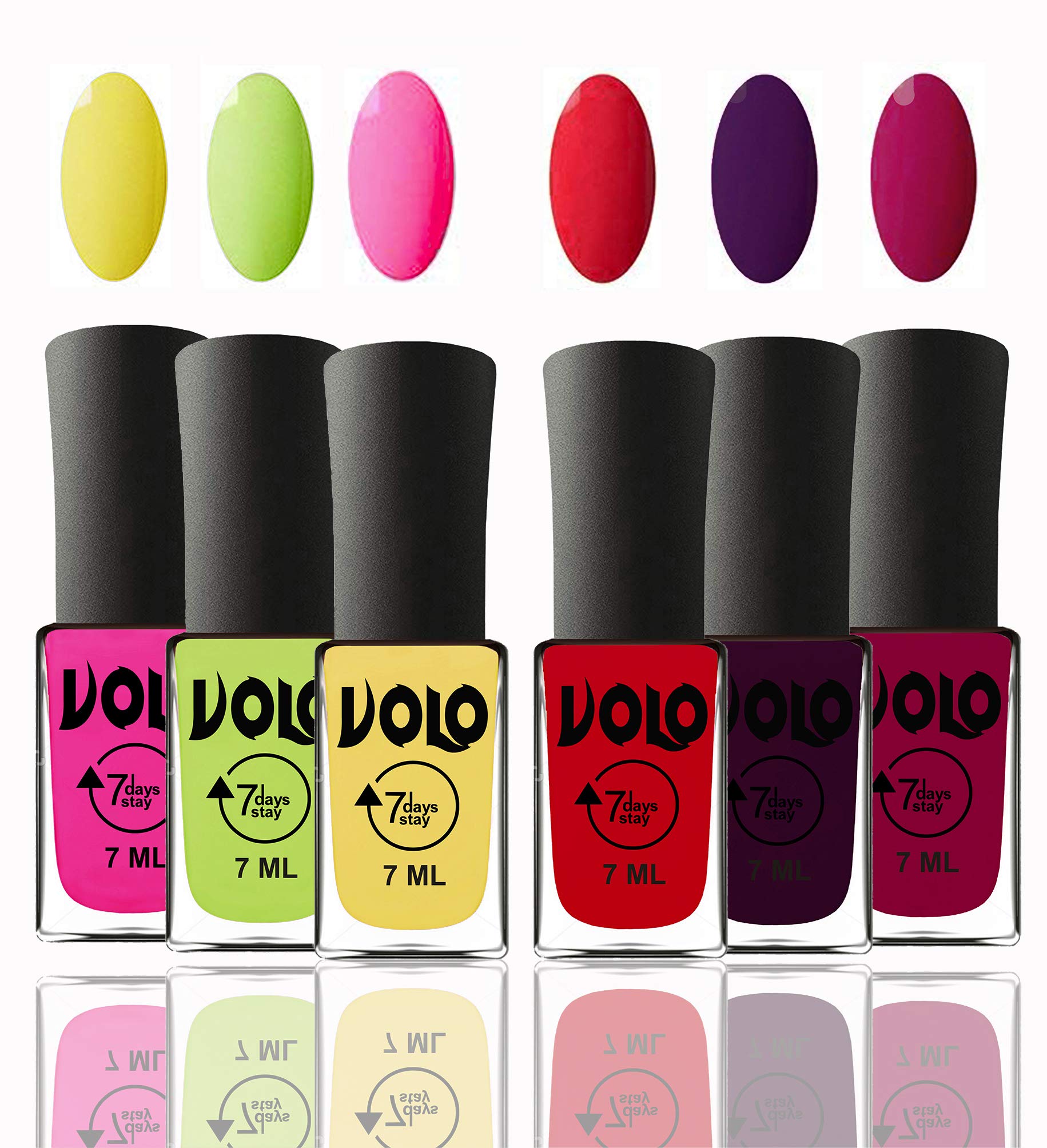 Volo 12 Colors Long Lasting Nail Polish Set for Women & Girls - Non-Toxic, Chip-Resistant Nail Paints for Daily Wear, Parties & Special Occasions