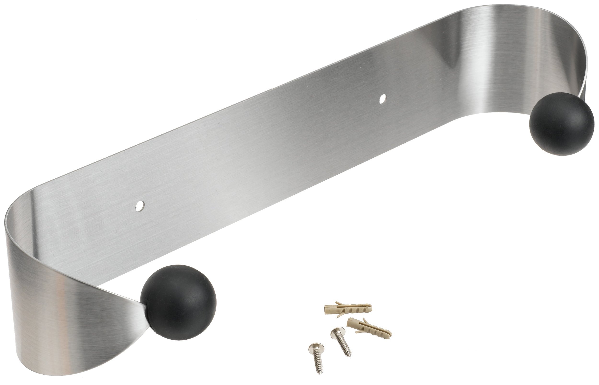 Prodyne Under Cabinet Paper Towel Holder - Stainless Steel & Black - Space Saving Kitchen Organizer for Easy Access to Paper Towels