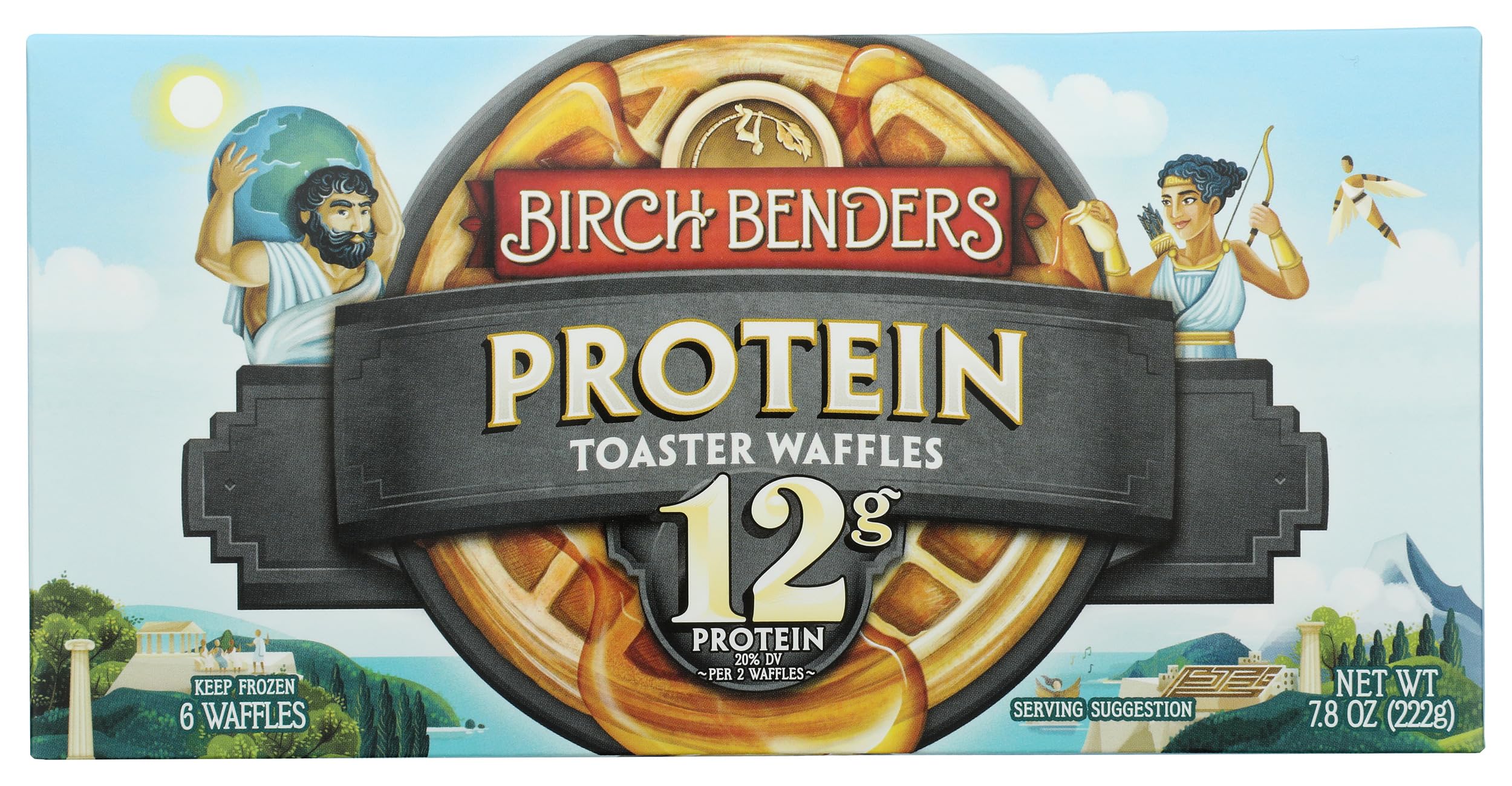 Birch Benders Protein Toaster Waffles - High Protein Breakfast Waffles (7.8 oz) - Perfect for Quick Breakfasts, Post-Workout Snacks & On-the-Go Meals