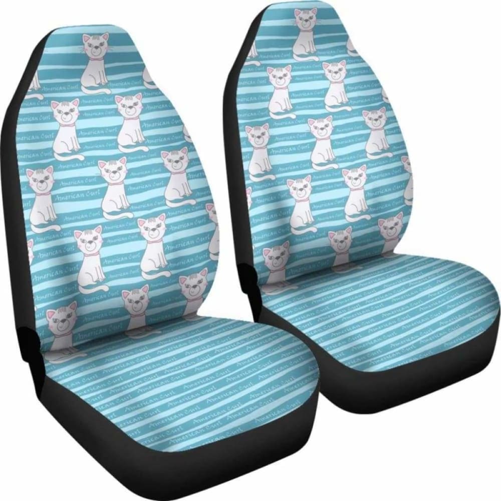 Premium American Curl Car Seat Covers (2-Pack) - Universal Fit for Cars, Trucks & SUVs - Soft & Durable Protection for Pets & Kids - Perfect for Road Trips, Daily Commutes & Outdoor Adventures
