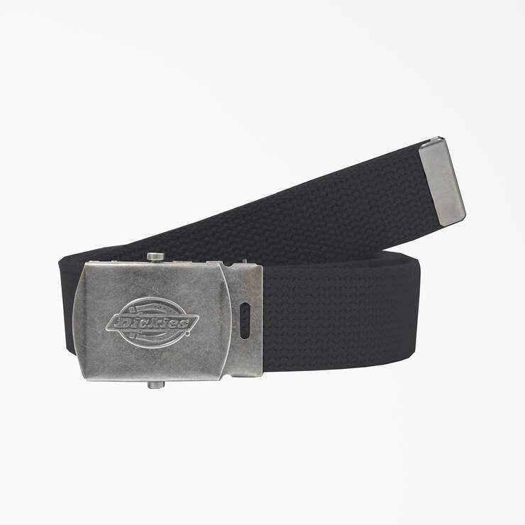 Dickies Unisex Military Buckle Web Belt - Heavy Duty Adjustable Waist Belt for Work, Uniform & Outdoor Activities | Durable Nylon Strap with Metal Buckle for Men & Women