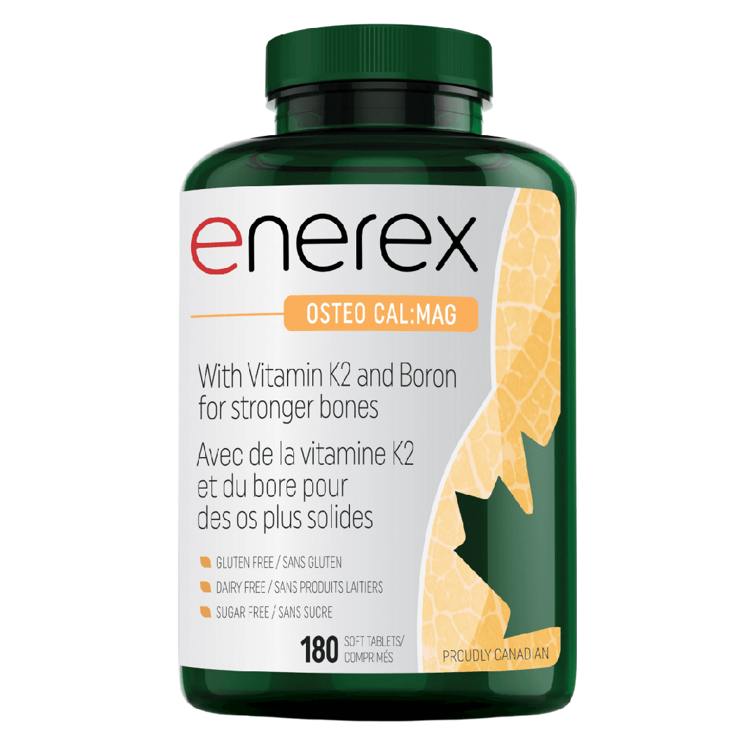 Enerex Osteo Cal:Mag - Premium Calcium & Magnesium Supplement for Bone & Joint Health - Ideal for Daily Wellness & Active Lifestyles