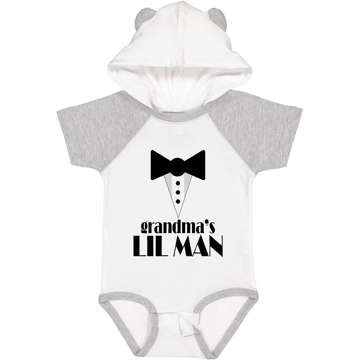 Inktastic Grandma's Lil Man Baby Bodysuit - Cute Cotton Onesie for Newborn Boys, Funny Infant Outfit - Perfect for Family Photos, Baby Showers & First Birthday Gifts