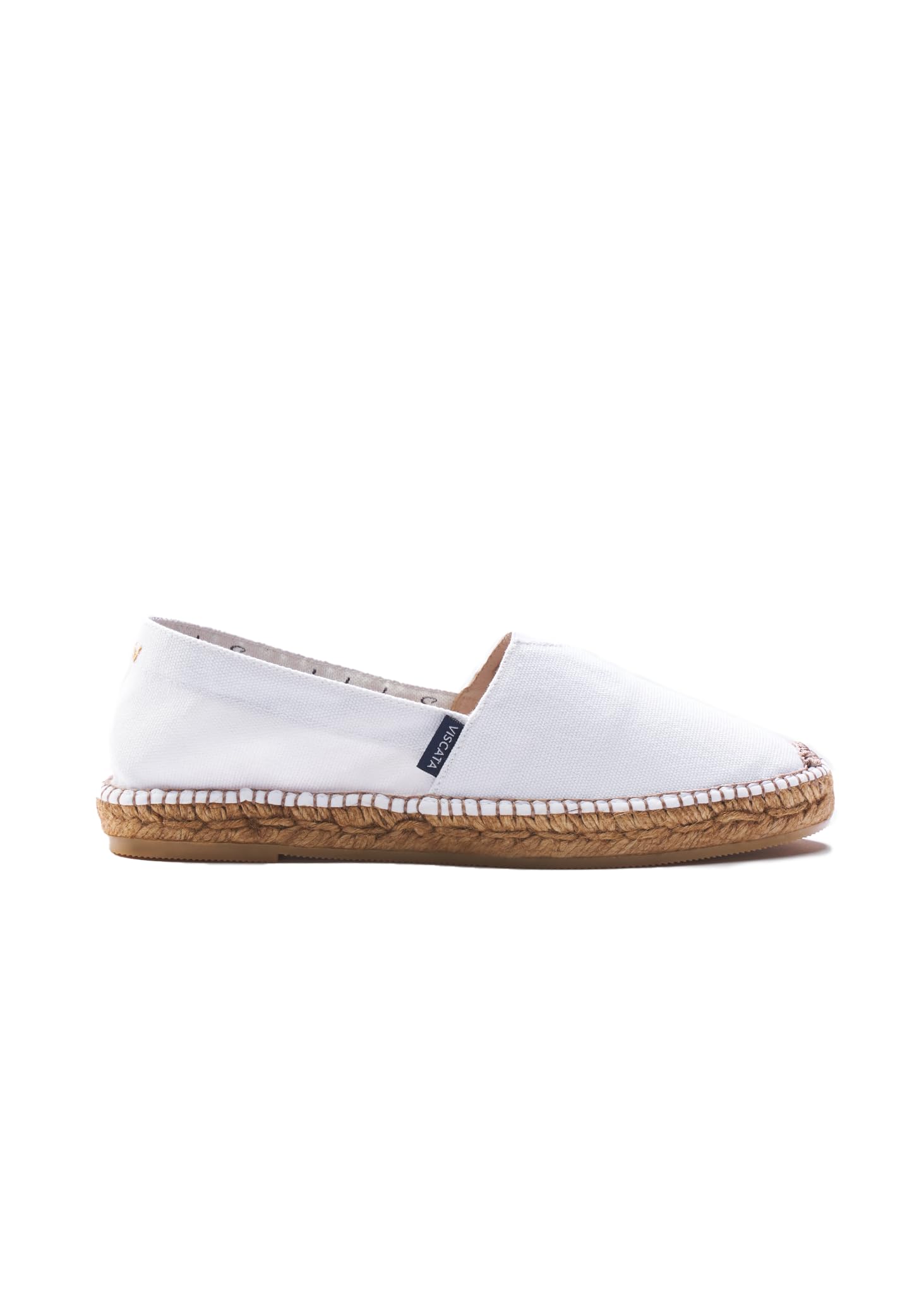 VISCATA Women's Barceloneta Espadrille Slip-On Flats - Handmade in Spain with Organic Cotton Canvas & 100% Natural Jute Midsole - Lightweight Comfort for Casual Wear, Beach, Summer Outfits & Everyday Fashion