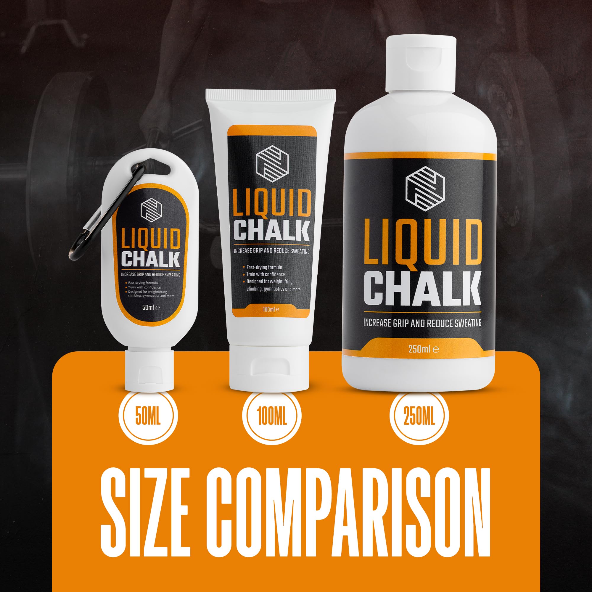 Liquid Chalk for Weightlifting & Gym - Non-Slip Grip for Rock Climbing, CrossFit & Fitness | Sweat-Free Hands for Bouldering, Gymnastics & Pole Dancing | Ideal for Bodybuilding & Intense Workouts