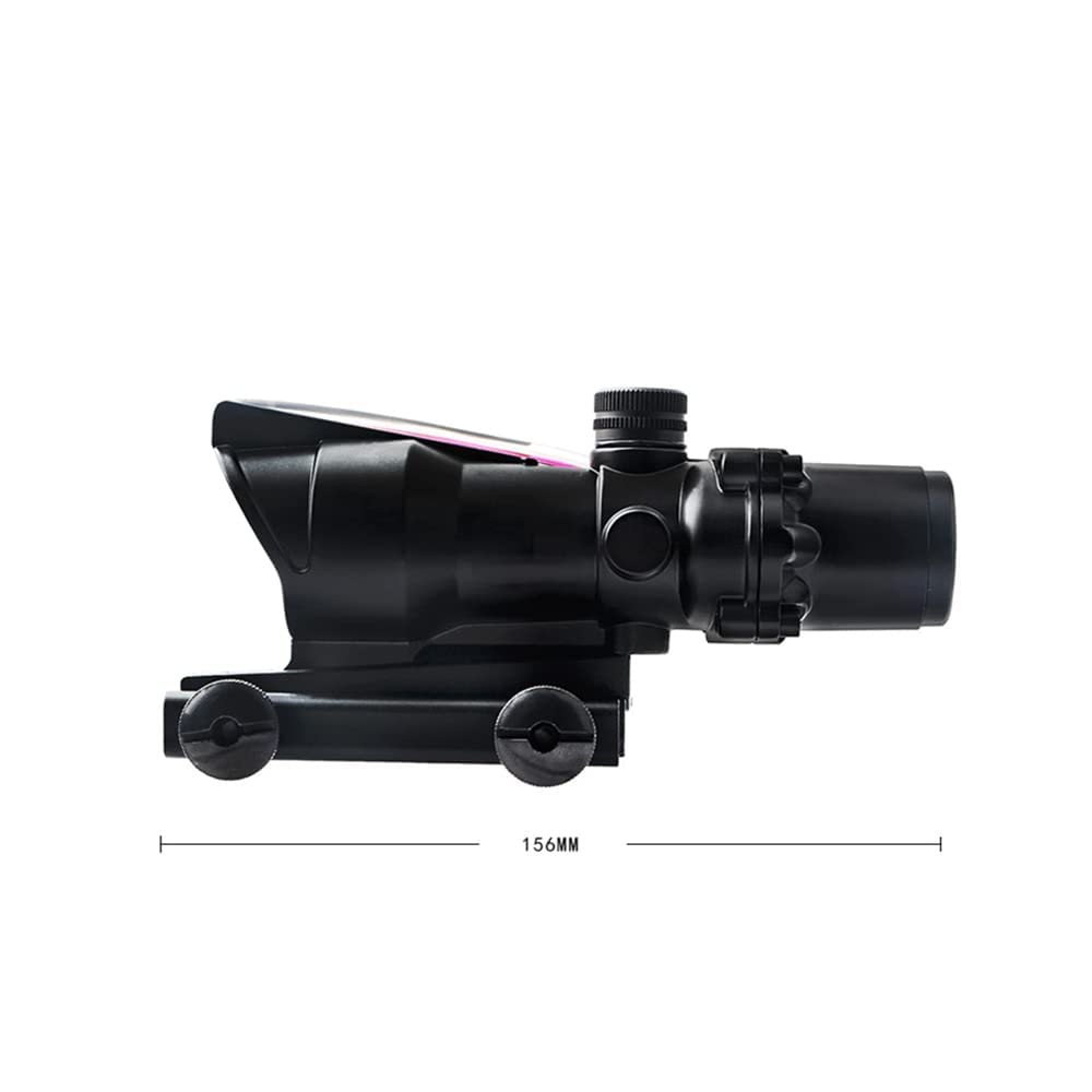 HWZ 4x32 Rifle Scope with Red/Green Illuminated Fiber Optic Reticle - Perfect for Hunting, Target Shooting & Tactical Use