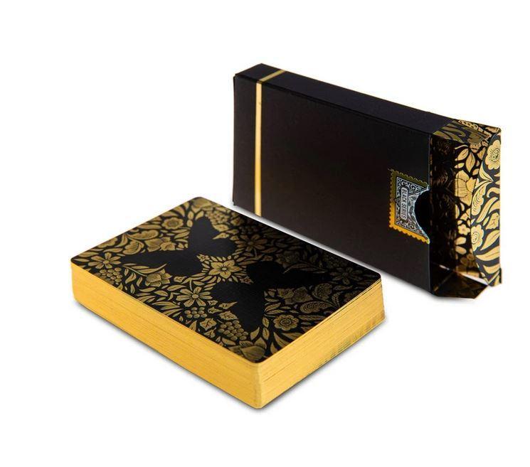 Premium Black & Gold Butterfly Playing Cards - Elegant Design for Poker, Magic Tricks & Cardistry - Perfect for Game Nights, Parties & Professional Performances