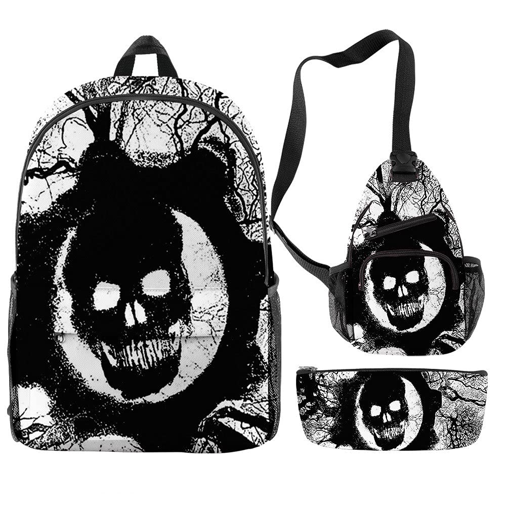 Backwoods Backpack - Durable Halloween Laptop Backpack for School, Travel & Work - Water-Resistant Shoulder Book Bag for Men & Women - Perfect for College, Hiking & Daily Commute