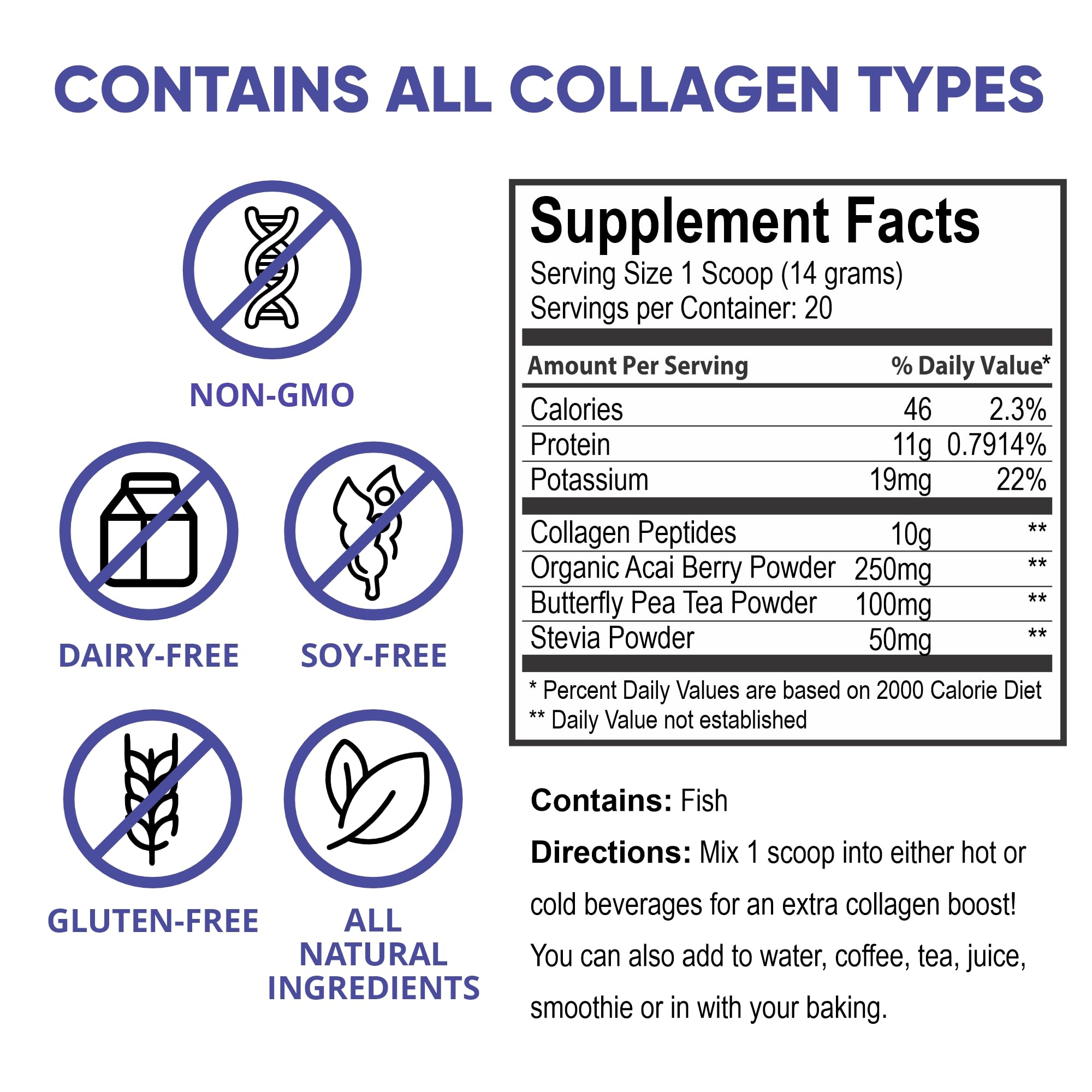 Teami Marine Collagen Powder for Women & Men - Hydrolyzed Collagen Peptides Supplement for Skin, Hair, Nail & Joint Support - Delicious Flavor - 10g per Serving - Perfect for Smoothies, Coffee & Post-Workout Recovery