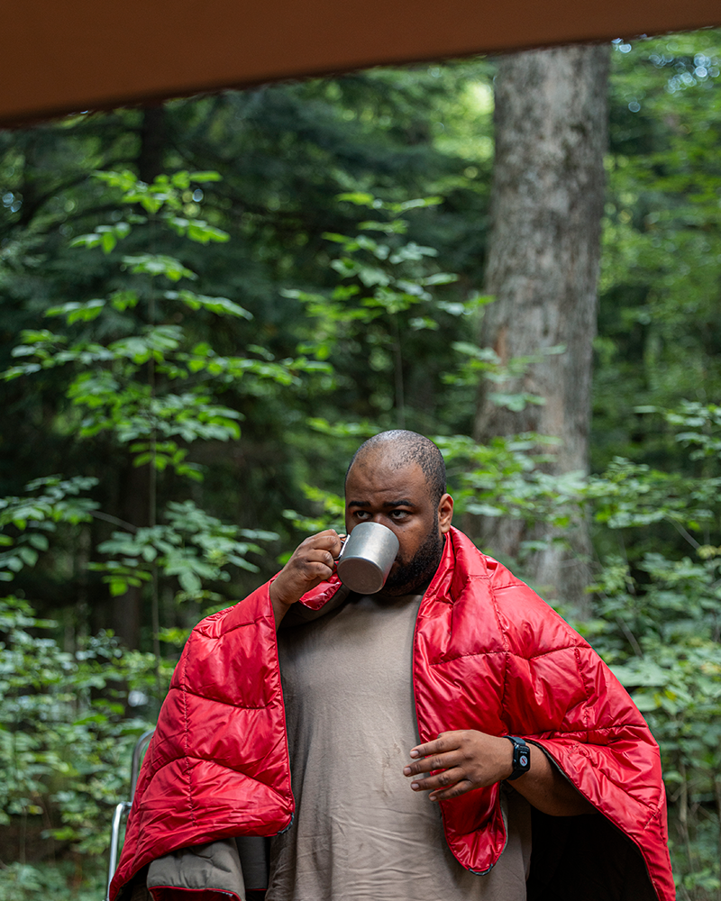 SP x Rumpl Nanoloft® Takibi Fire-Resistant Outdoor Blanket - Lightweight, Waterproof & Insulated Camping Blanket for Picnics, Hiking, and Backyard Bonfires