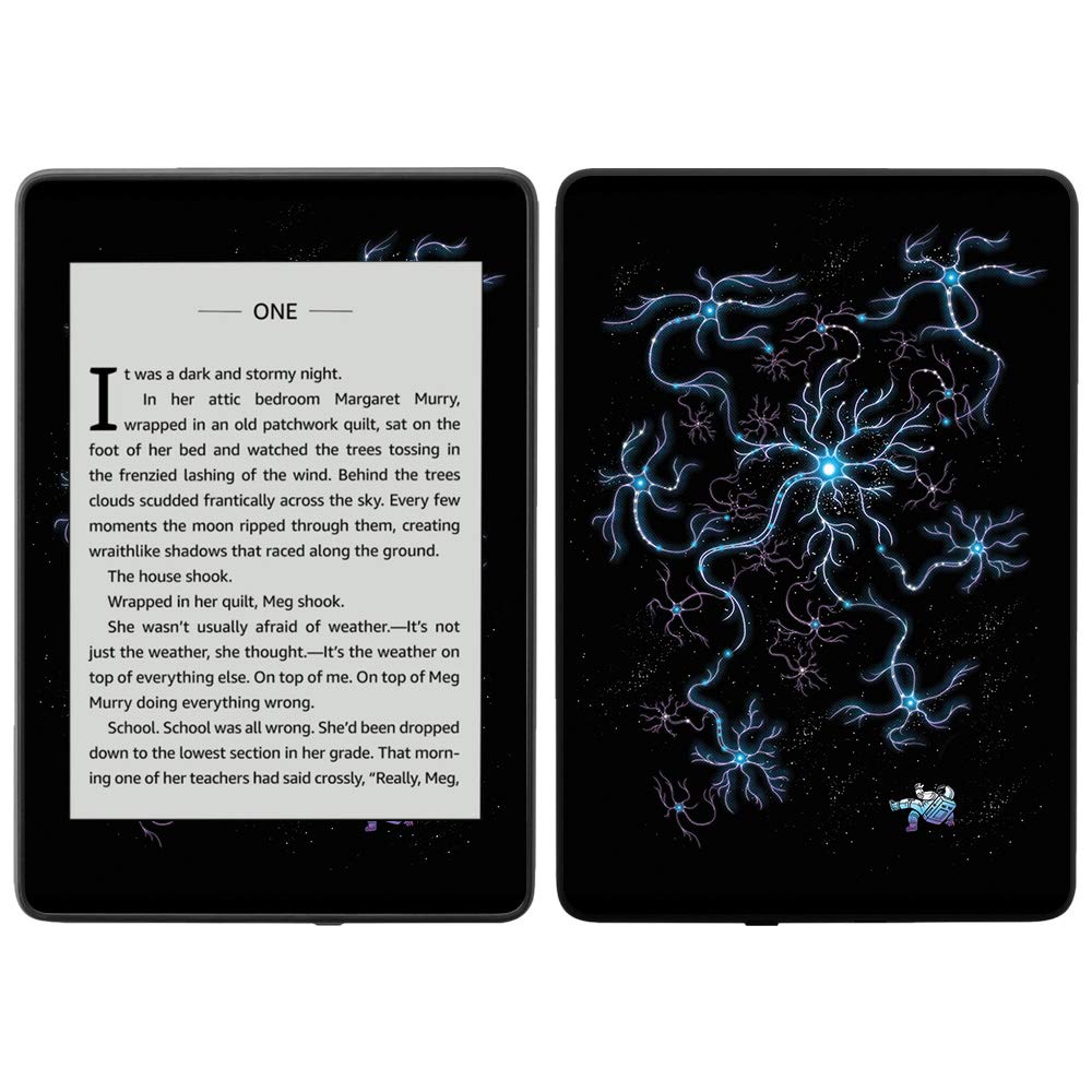 MightySkins Protective Vinyl Decal Wrap Cover for Amazon Kindle Paperwhite 2018 (10th Gen) - Waterproof Model | Neuron Galaxy Design | Durable, Scratch-Resistant & Easy to Apply | Made in USA | Perfect for Travel, Reading & Daily Protection