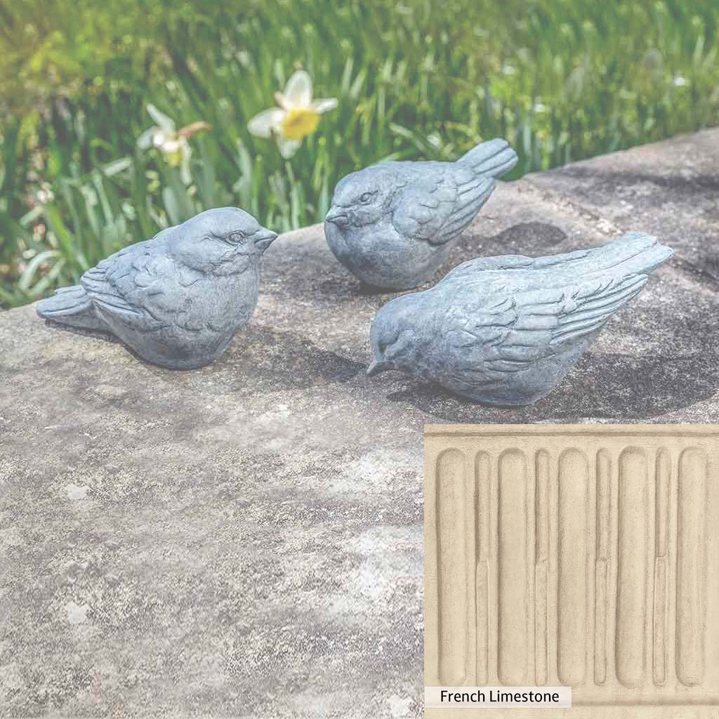 Campania International Trio d'Oiseaux Bird Statue - Elegant Garden Decor for Outdoor Patio, Yard & Home