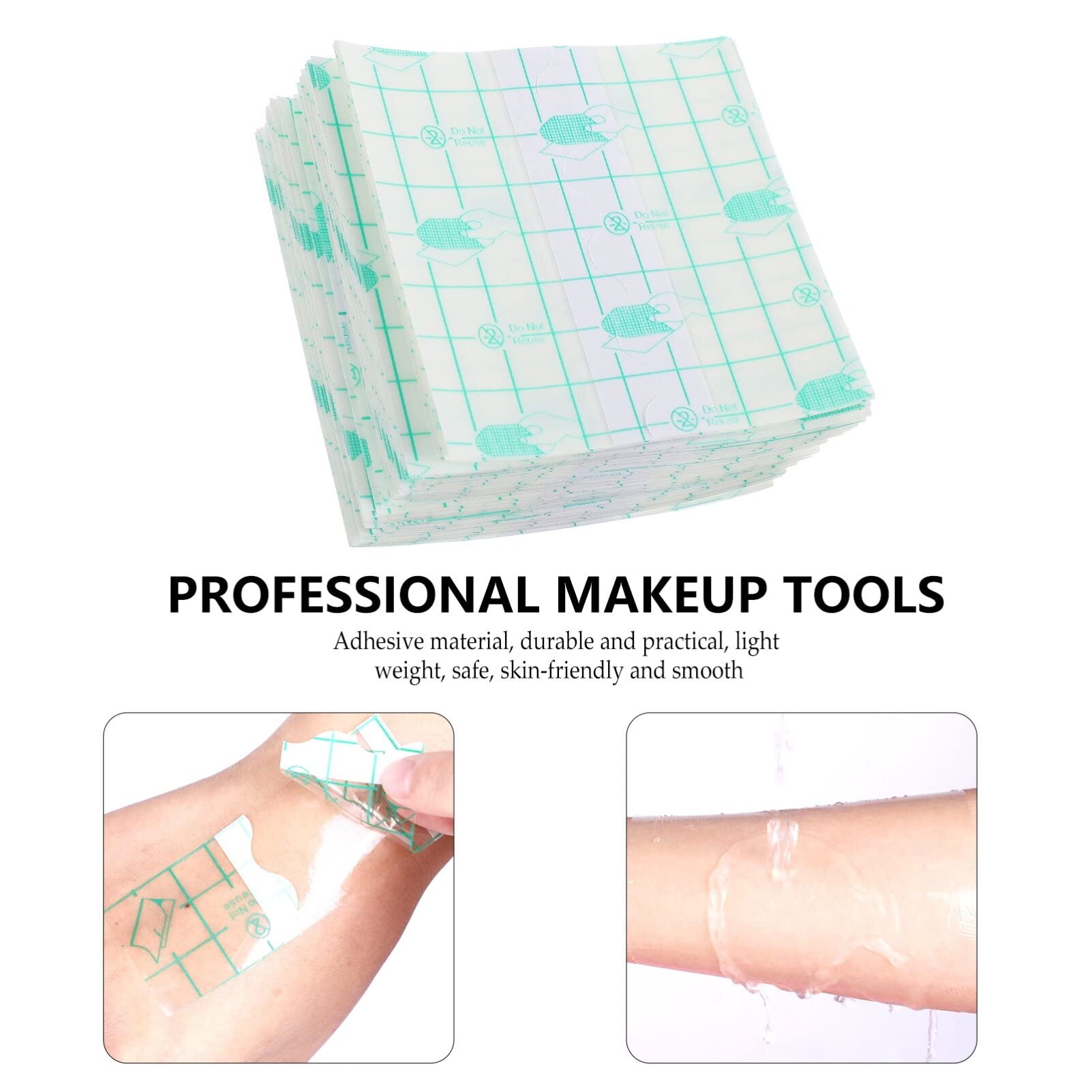 TEHAUX 100pcs Disposable Makeup Palette - Professional Cosmetic Mixing Tray, Color Wheel & Hand Sticker for Makeup Artists | Perfect for Salon, Beauty Studio & Home Makeup Application