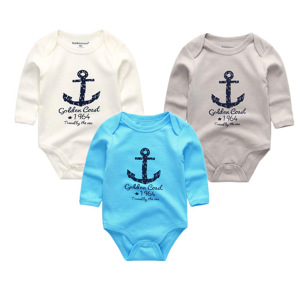 Organic Cotton Unisex Baby Long-Sleeve Bodysuits - Soft Infant Onesies for Boys & Girls (0-24 Months) - Perfect for Playtime, Daycare & Family Photos
