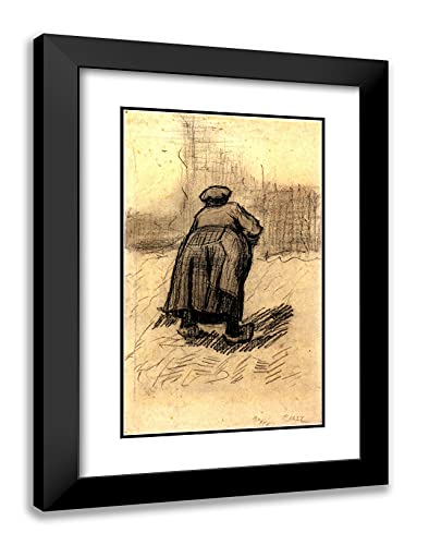 Black Modern Wood Frame with Double Matting