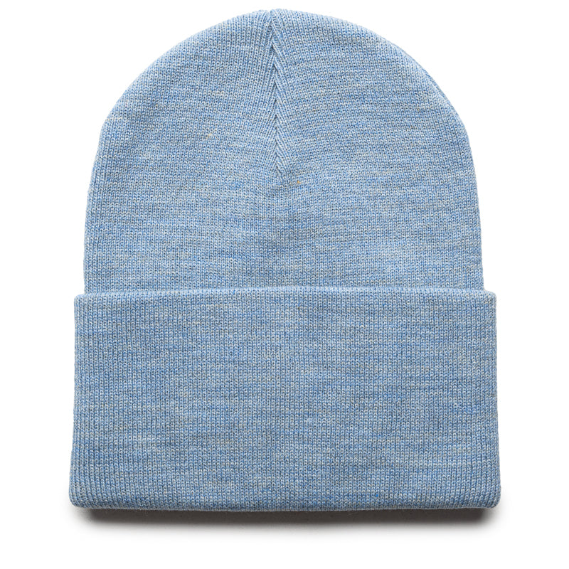 Carhartt WIP Acrylic Watch Beanie - Dusty Ice Heather - Warm Winter Hat for Men & Women - Perfect for Skiing, Snowboarding & Outdoor Activities