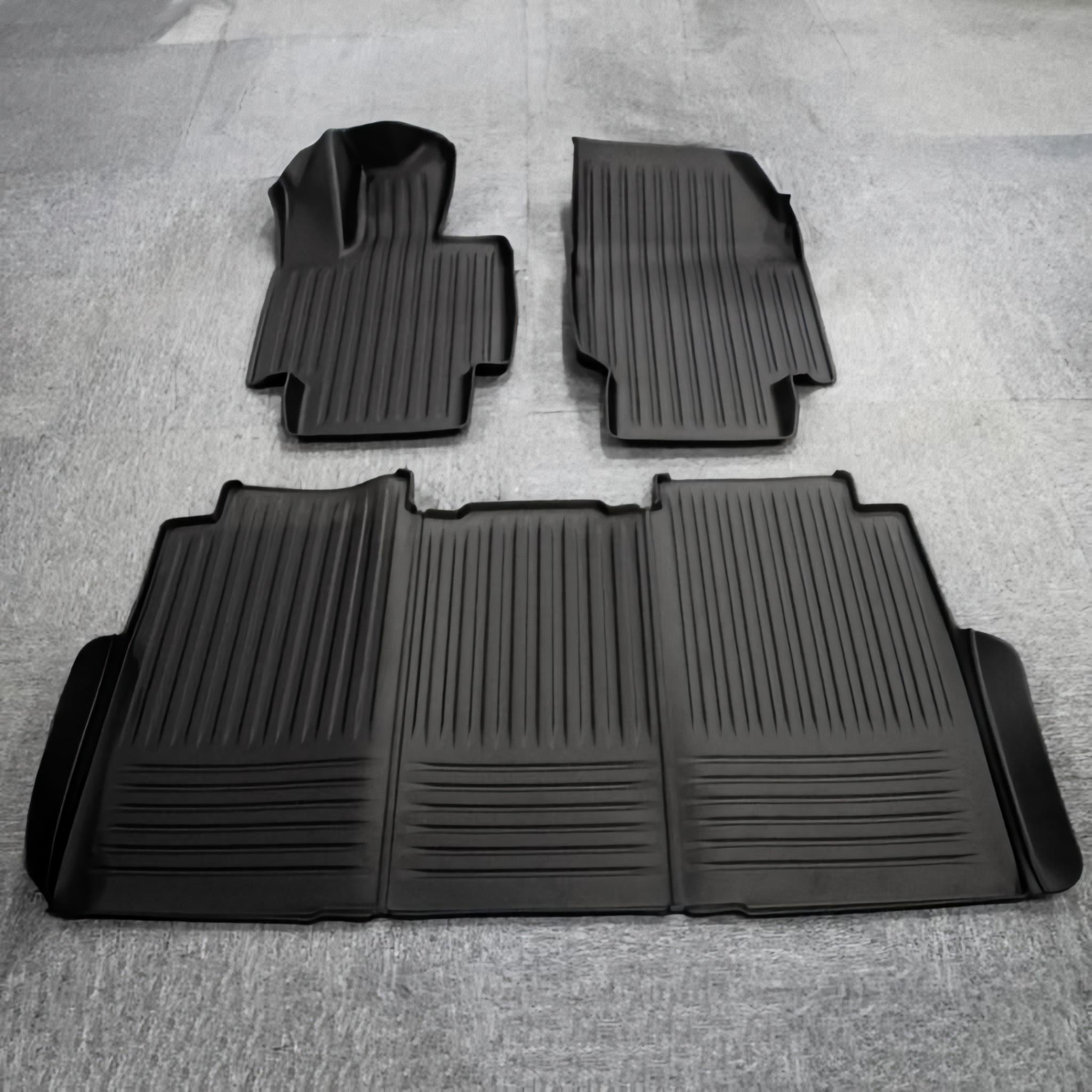 Premium All-Weather TPE Floor Mats for Tesla Cybertruck - Heavy Duty Protection for Mud, Snow & Spills - Perfect for Off-Roading & Daily Commutes