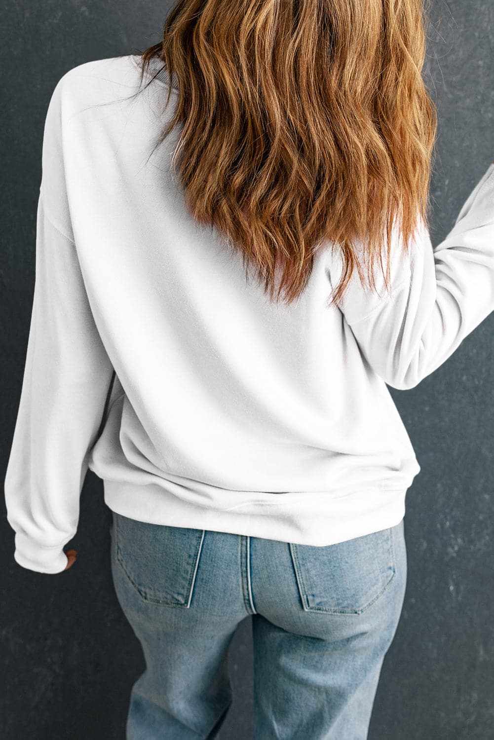 Stylish Letter Print Sweatshirt for Women - Trendy Casual Pullover for Fall & Winter - Perfect for Outfits, Lounge & Streetwear Fashion