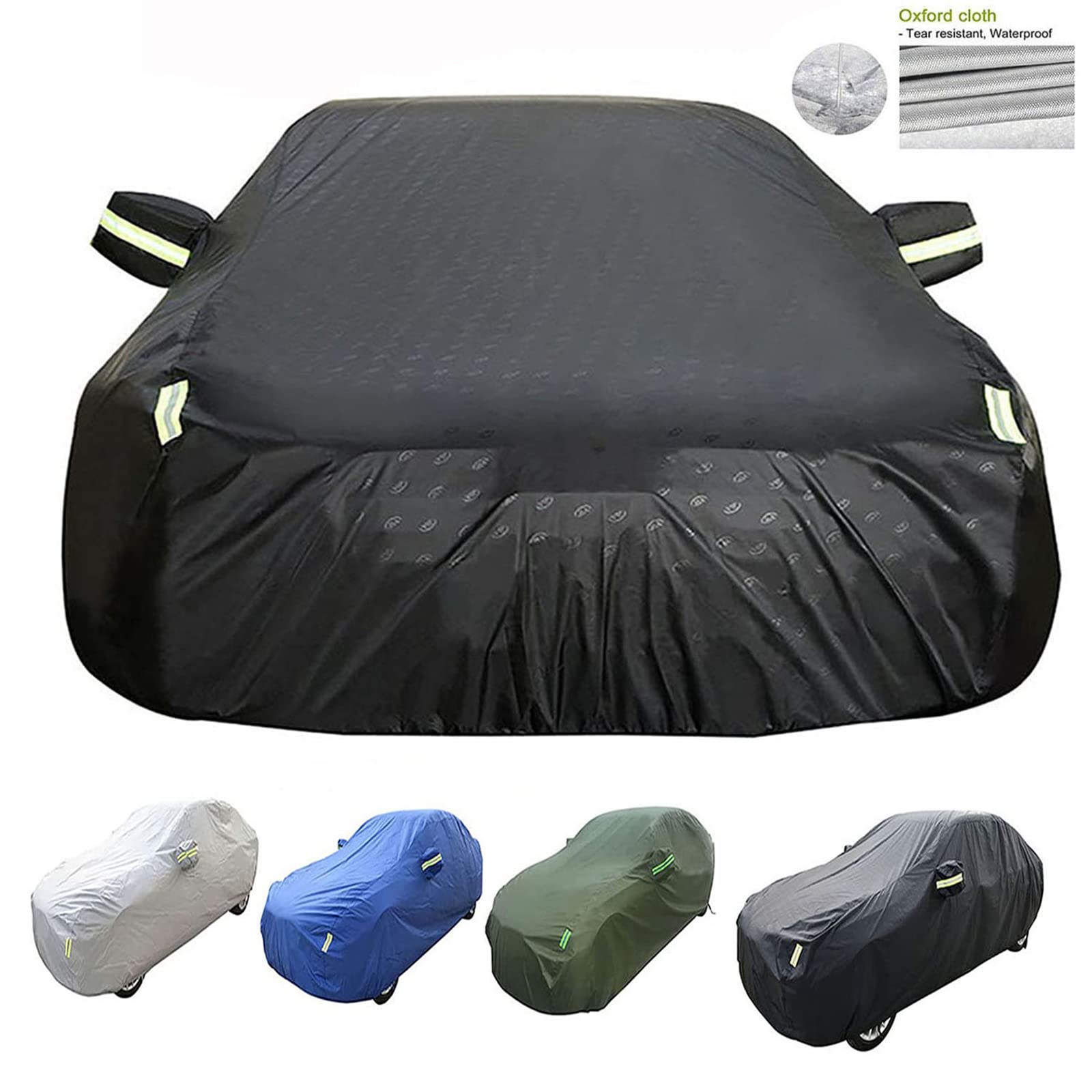 Full Car Cover Compatible with Toyota MPV - Waterproof, All-Weather, Snow & Dust Resistant - Custom Fit Outdoor Protection (Black, JPN Taxi) - Perfect for Parking, Winter Storage & Storm Protection