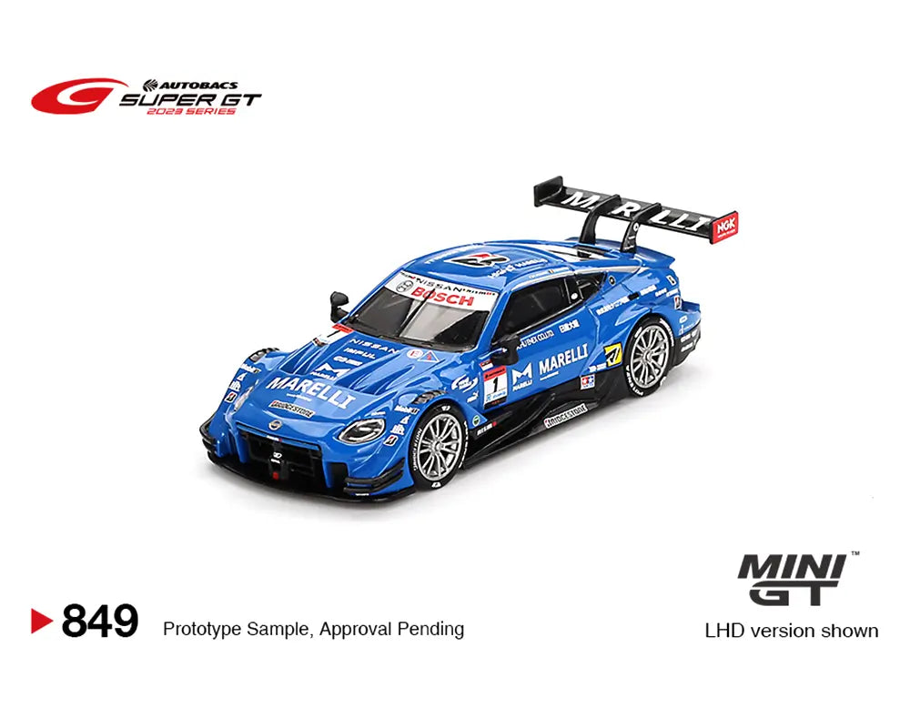 PREORDER MINI GT 1:64 Scale Nissan Z GT500 #1 MARELLI IMPUL Z Team Impul 2023 SUPER GT Series Japan Exclusive Diecast Model Car - Perfect for Collectors, Display Cases & Racing Enthusiasts