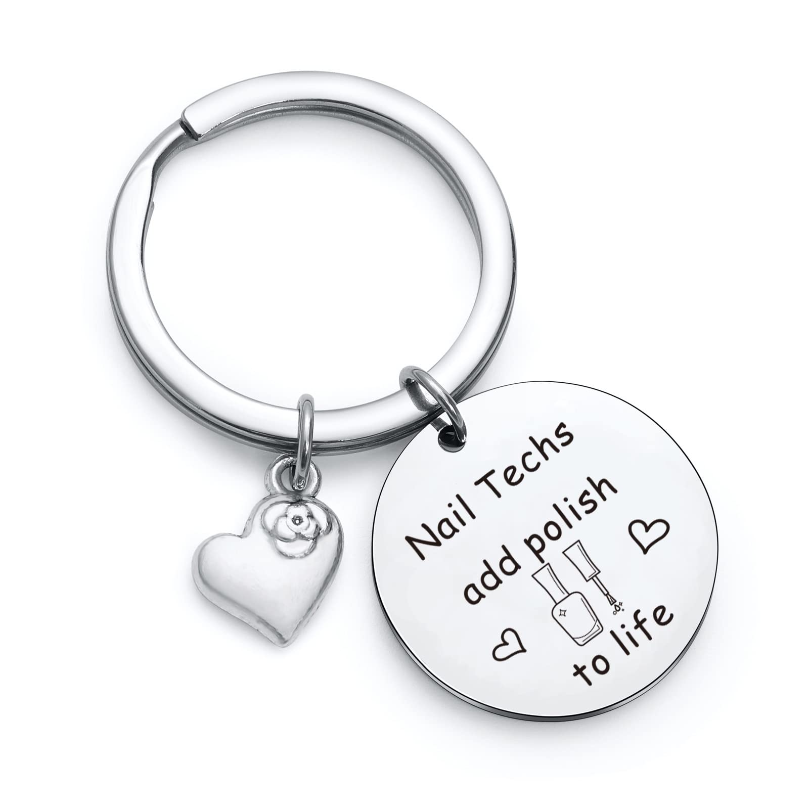 Professional Nail Technician Jewelry - Unique Gift for Manicurists & Nail Artists - Engraved Keychain for Nail Techs - Perfect for Salons, Apprentices & Cosmetology Graduates