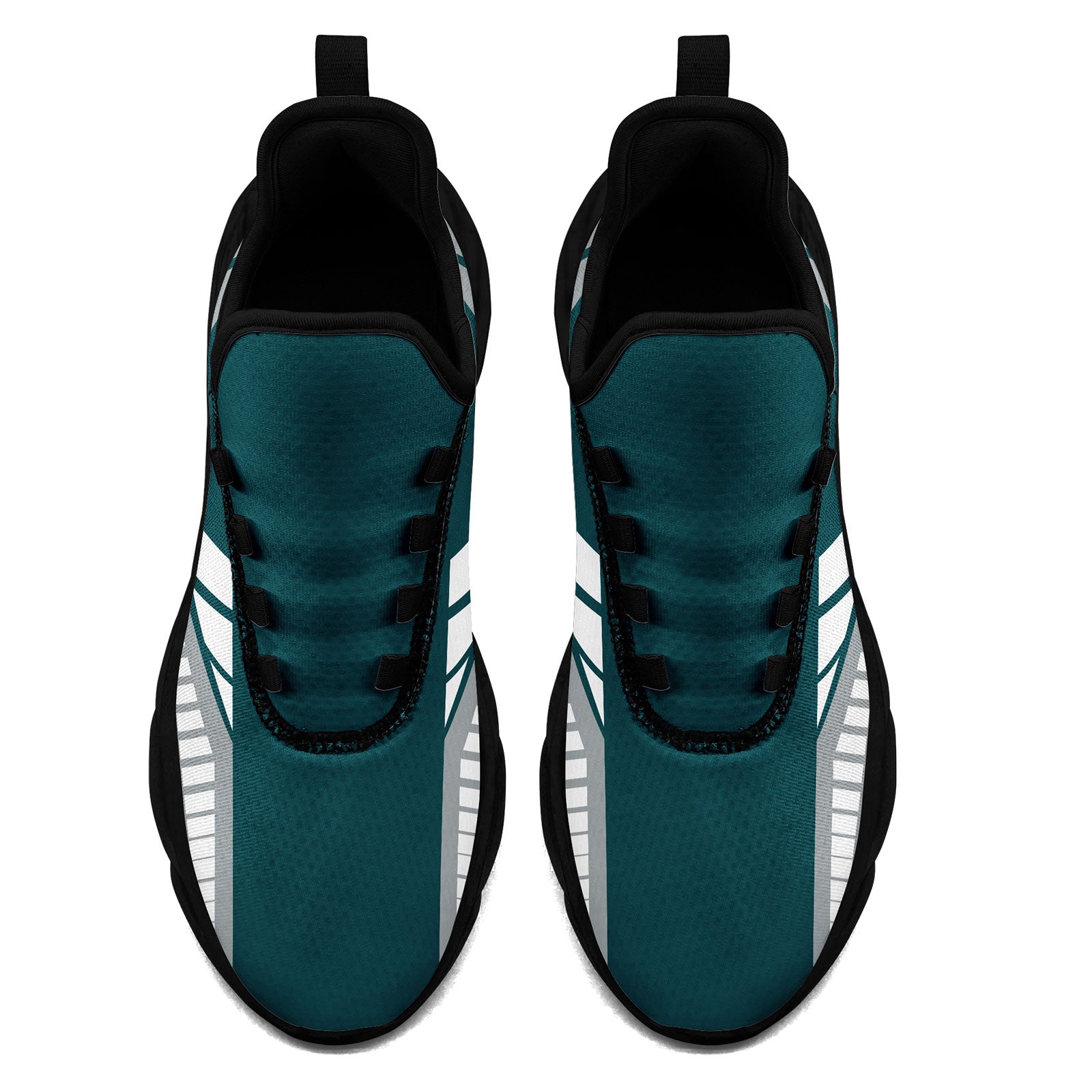 Custom Green & Gray Philadelphia Maxsoul Sneakers - Personalized Unisex Casual Shoes FN003 D020325 for Streetwear, Workouts & Everyday Comfort