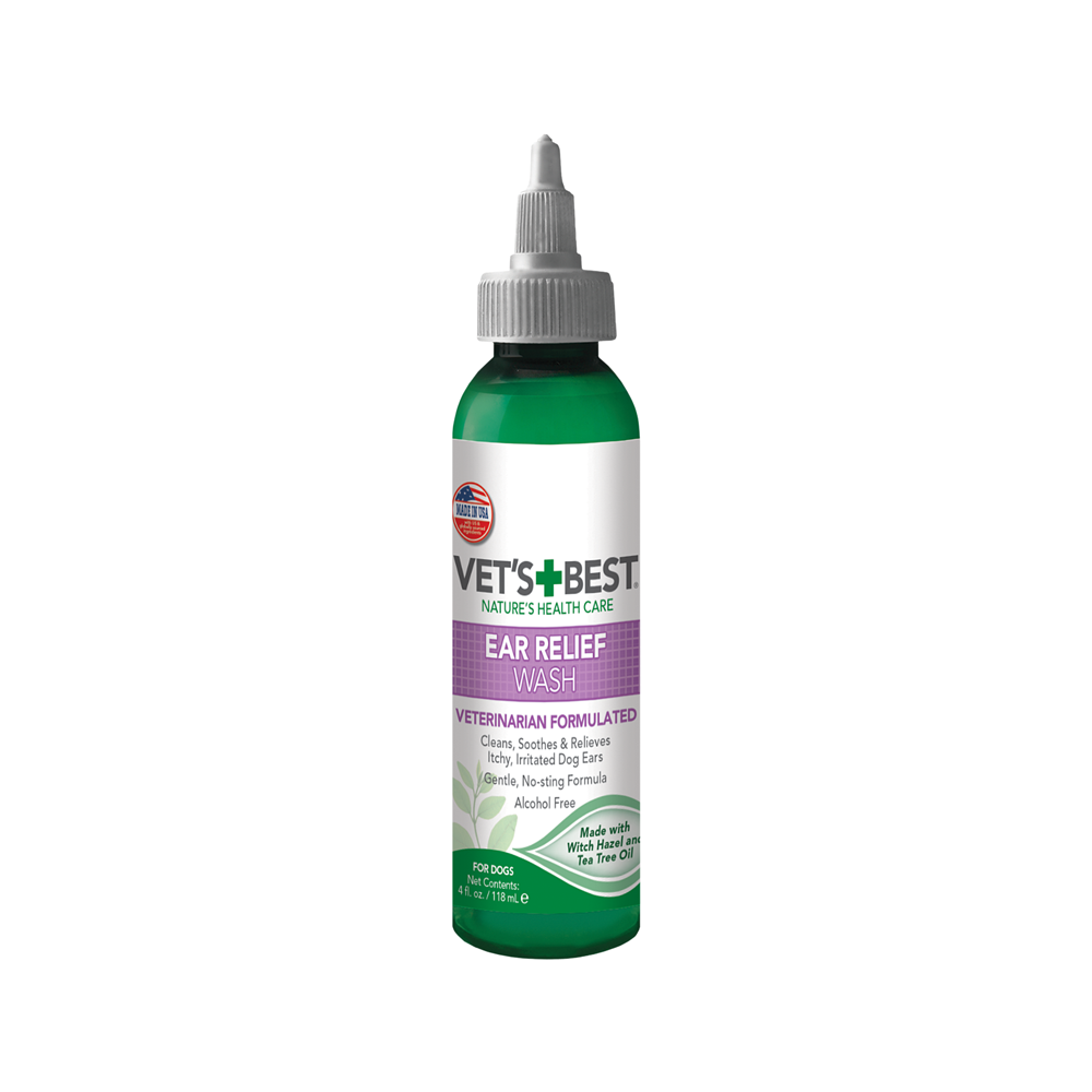 Dog Ear Relief Wash - Gentle Cleaning Solution for Itchy, Smelly Ears | Perfect for Regular Grooming & Allergy Season Care