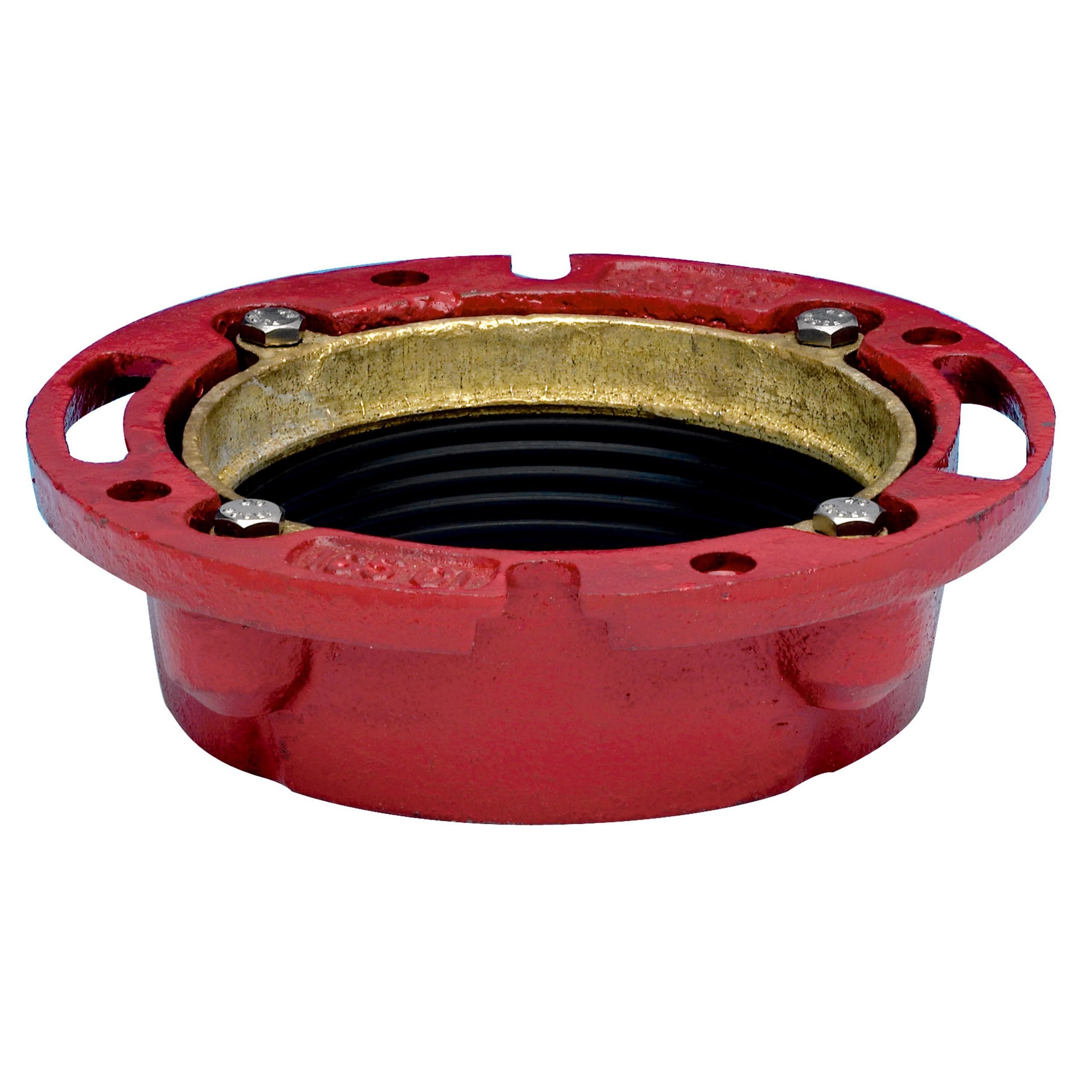 Oatey 42255 4-Inch No-Caulking Test Cap for Cast Iron Closet Flange - Black PVC Plumbing Accessory - Perfect for Toilet Drain Testing & Sewer Line Maintenance