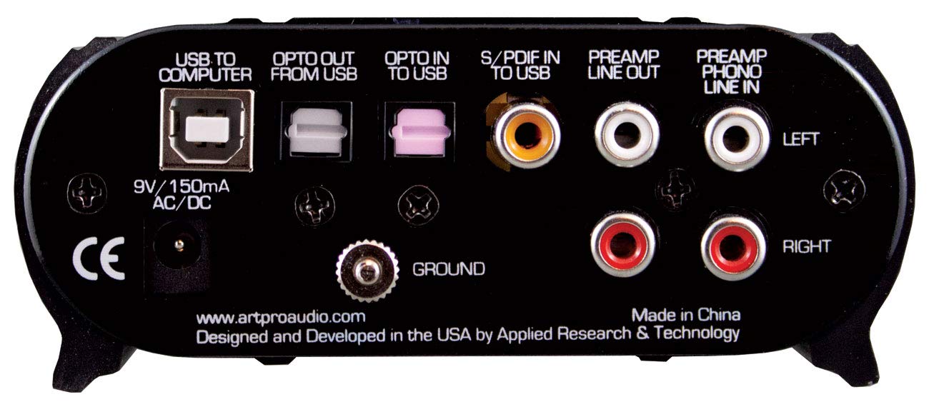 ART USB Phono Plus - Professional USB Turntable Preamp for Vinyl Records to Digital Conversion | Perfect for Home Studios, DJs & Music Enthusiasts