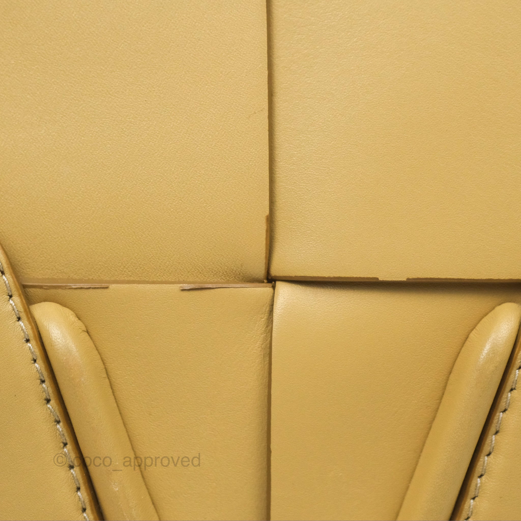 Bottega Veneta Arco Mini Intrecciato Textured Leather Tote Bag in Yellow | Luxury Designer Handbag for Women | Perfect for Work, Travel & Everyday Use