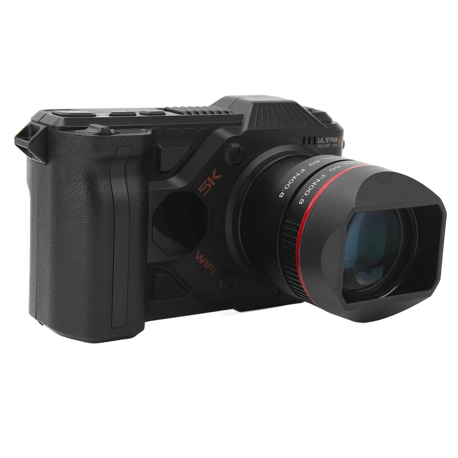 5K Digital Camera, 50MP WiFi Vlogging Camera with 50X Digital Zoom, Night Vision Autofocus Anti-Shake Compact Camera with 4