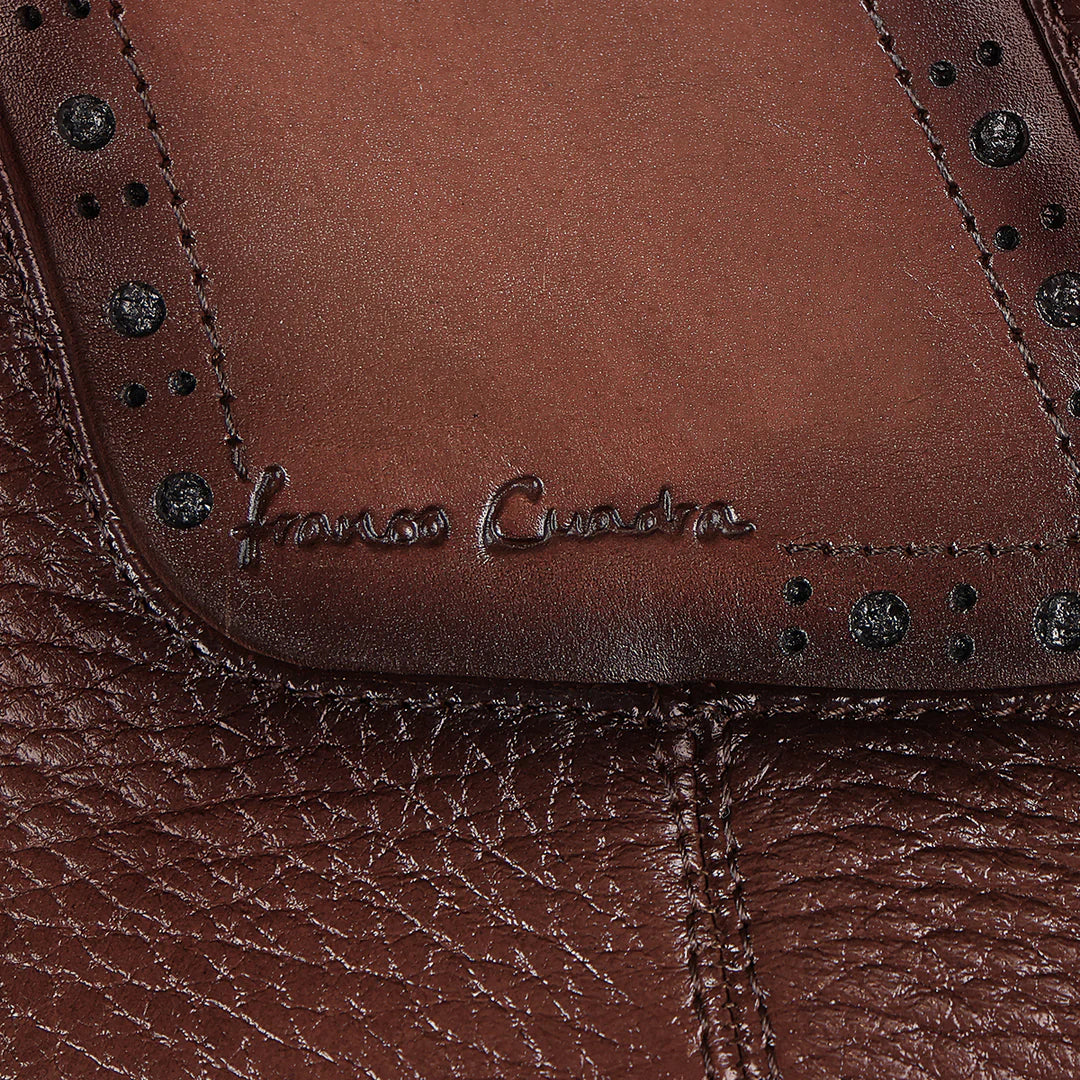 Franco Cuadra Men's Honey Dress Casual Deer Leather Ankle Boots - Comfortable & Stylish for Outdoor, Office & Date Nights