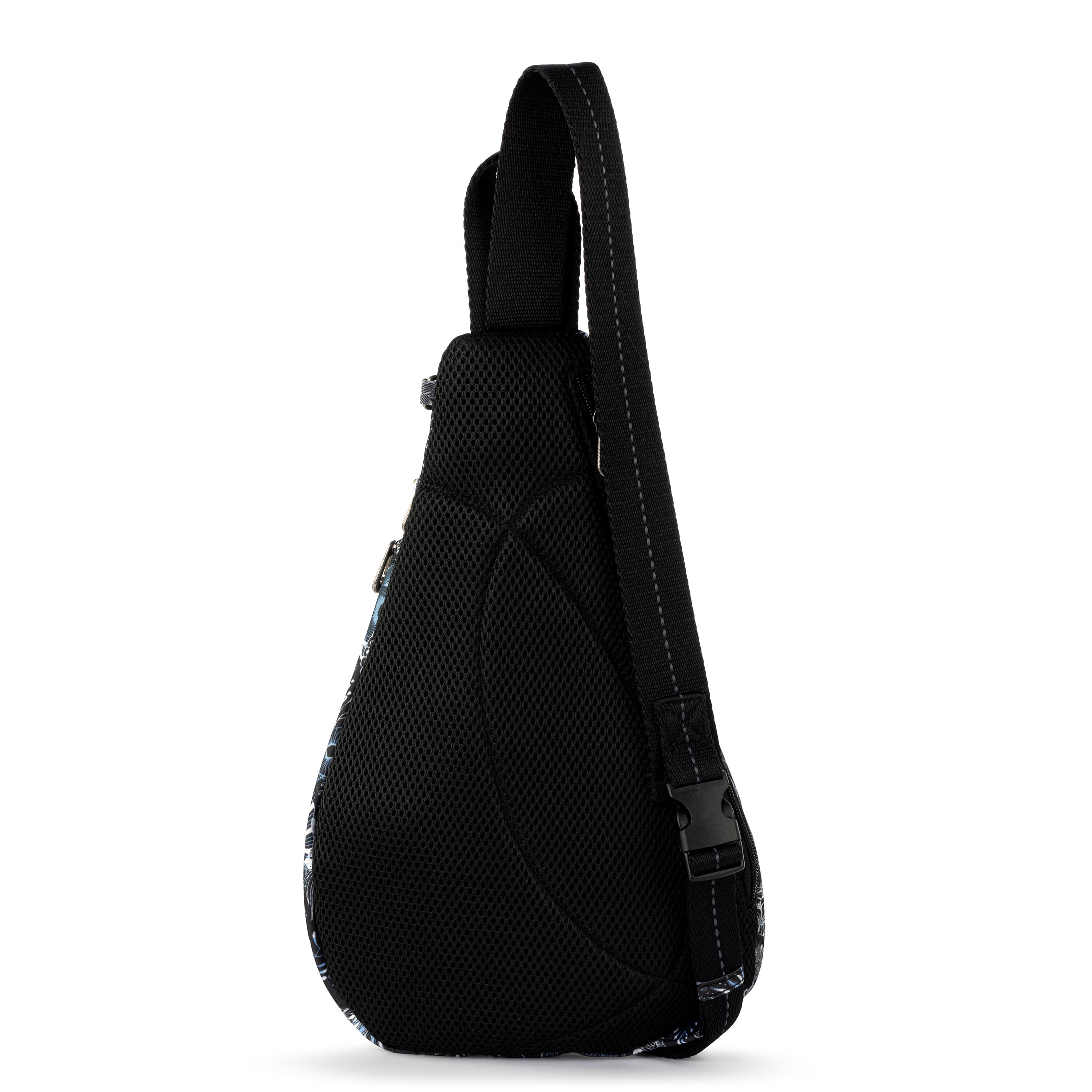 On The Go Sling Backpack - Eco-Friendly Twill Fabric in Midnight Seascape Color - Perfect for Travel, Commuting & Outdoor Adventures