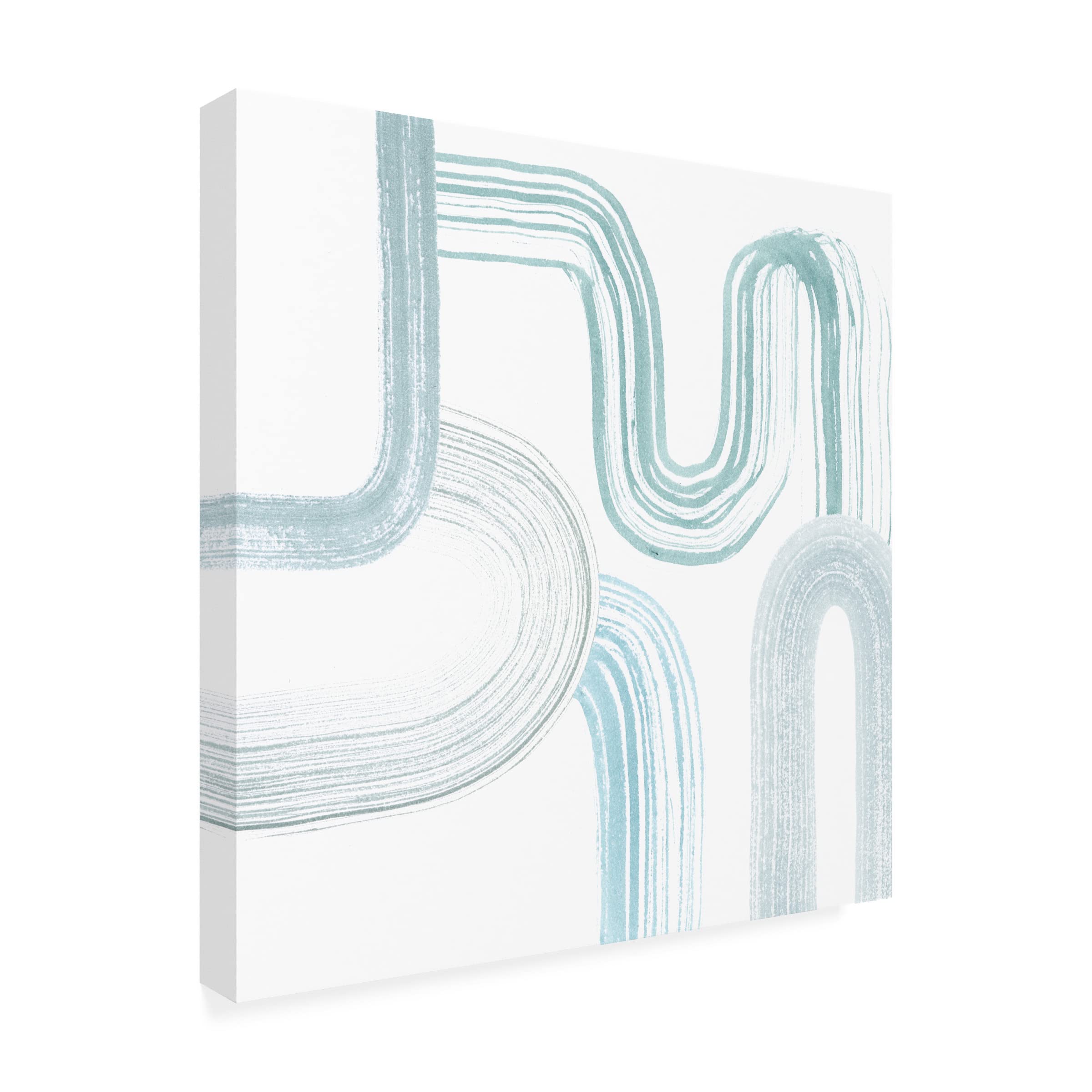 Grace Popp 'Gemstone Streams I' Canvas Art Print - Modern Abstract Wall Decor for Living Room, Bedroom & Office - Trademark Fine Art Collection