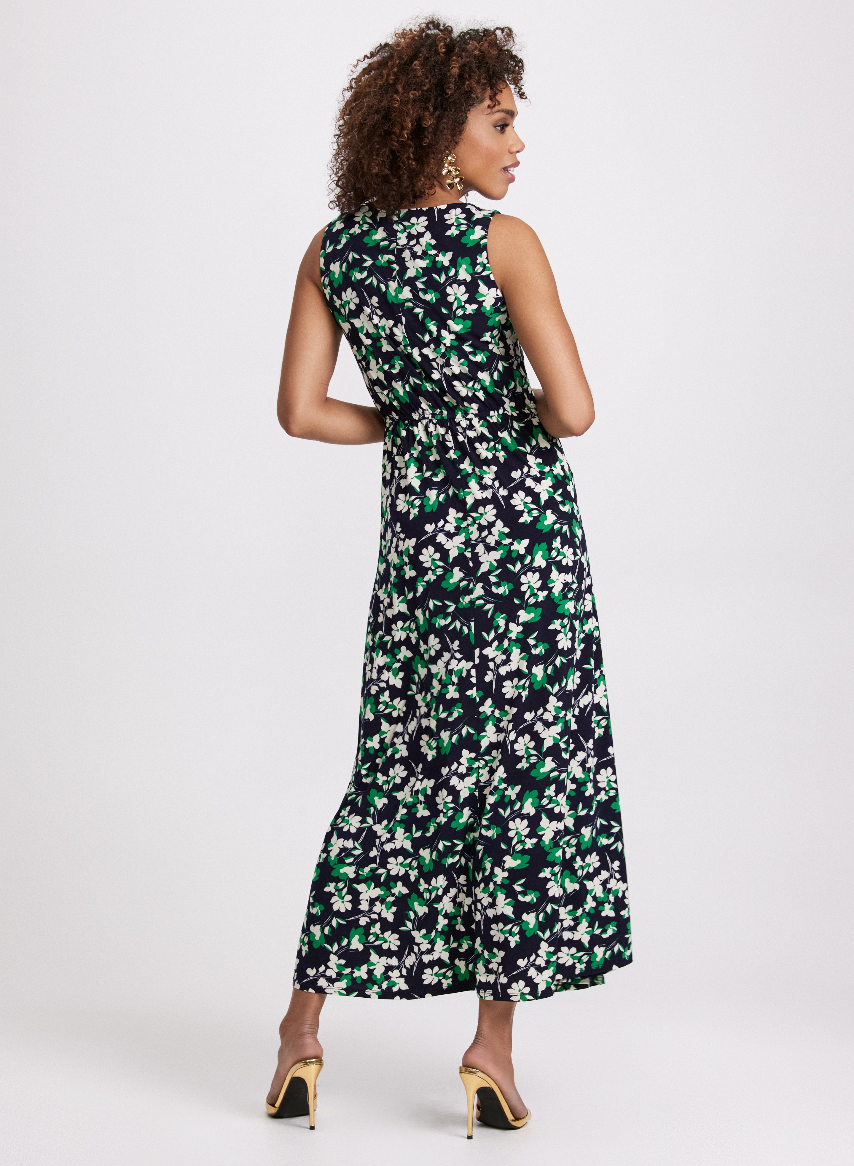 Floral Jersey Dress for Women - Soft & Comfortable Summer Maxi Dress - Perfect for Beach, Vacation & Casual Wear