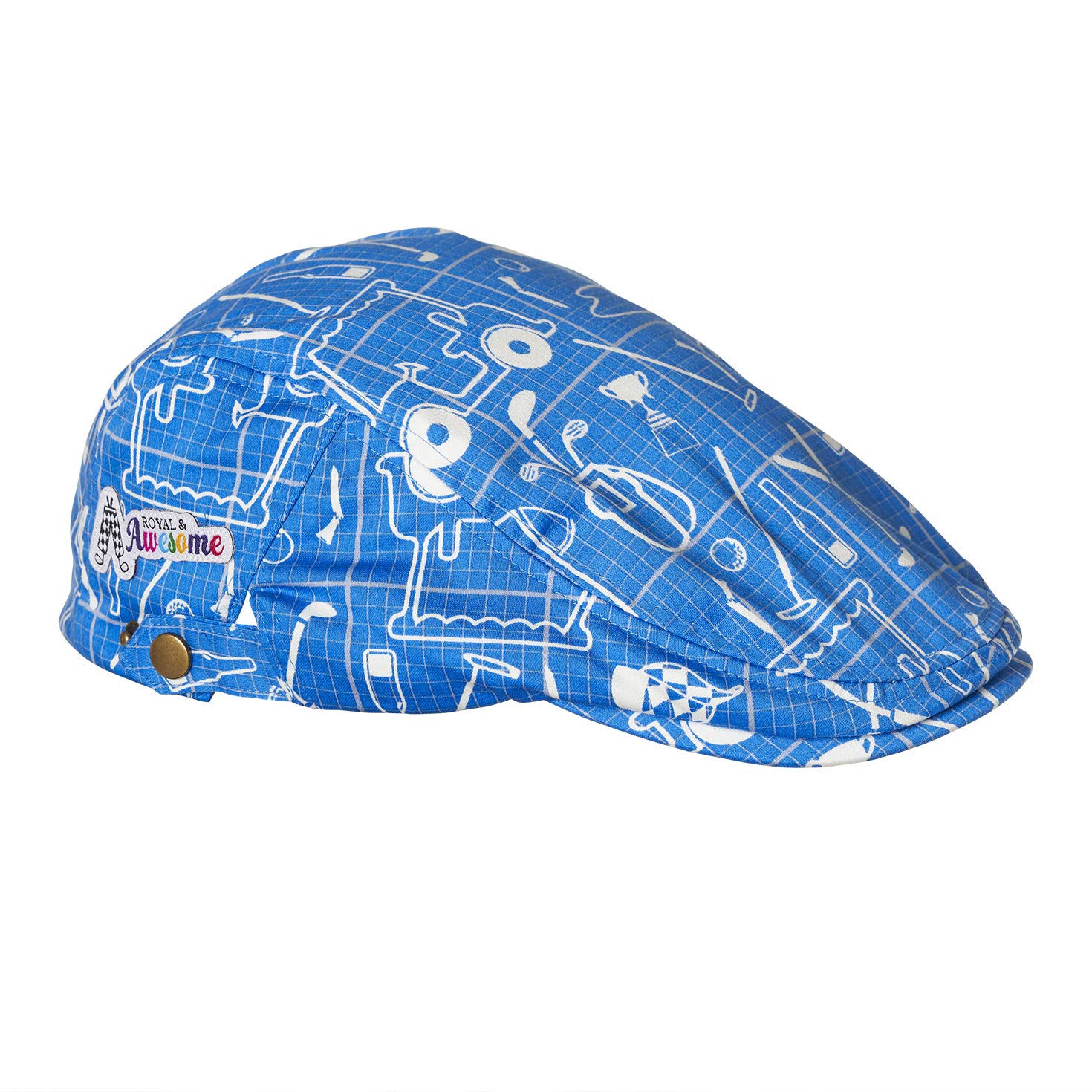 Funny Golf Hats for Men - Royal & Awesome Flat Cap for Golfers