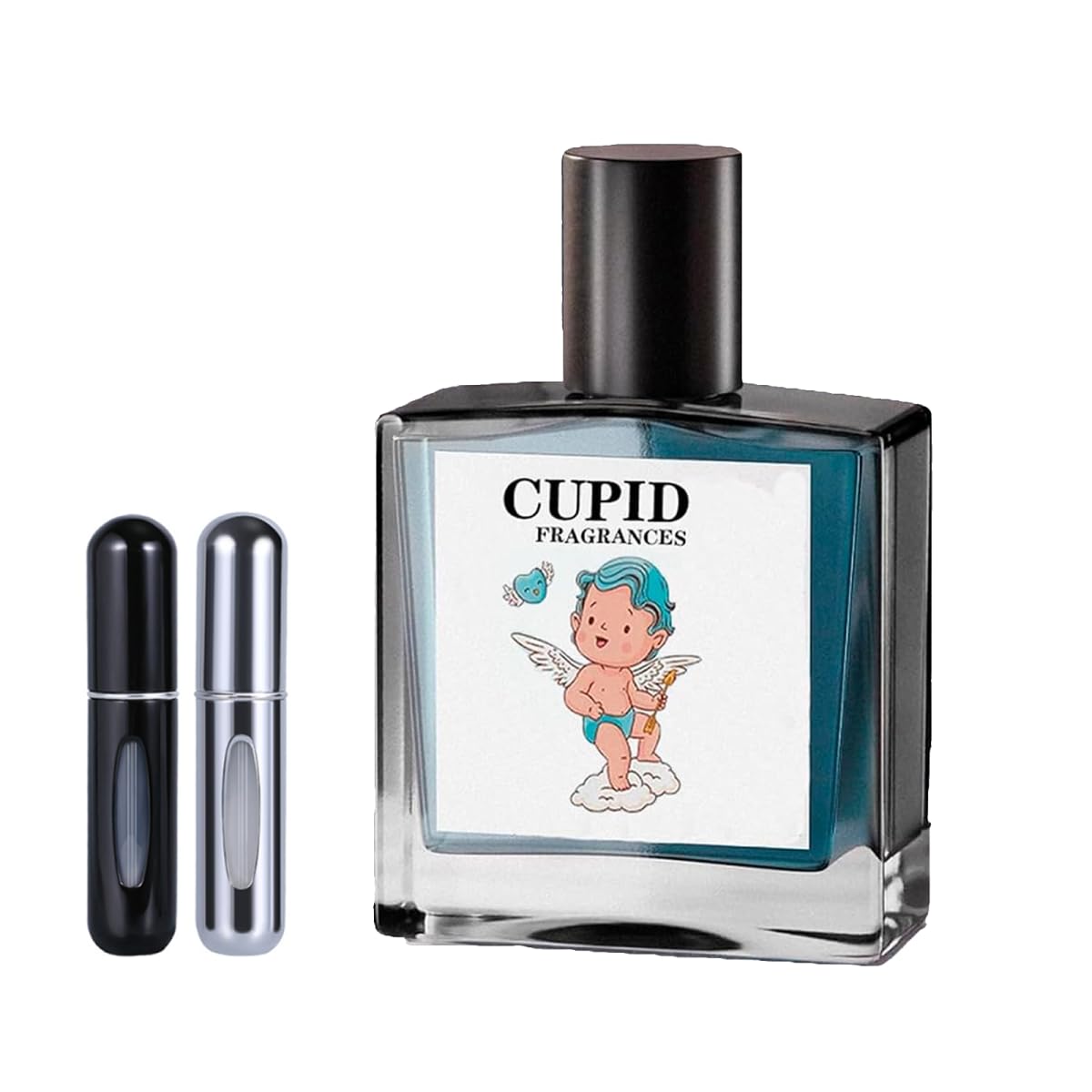 Cupid Hypnosis 2.0 Pheromone Cologne for Men - Attract Women with Scent, Travel-Friendly Spray Bottles (1PC + 2 Refills) - Perfect for Dating, Nightlife & Special Occasions