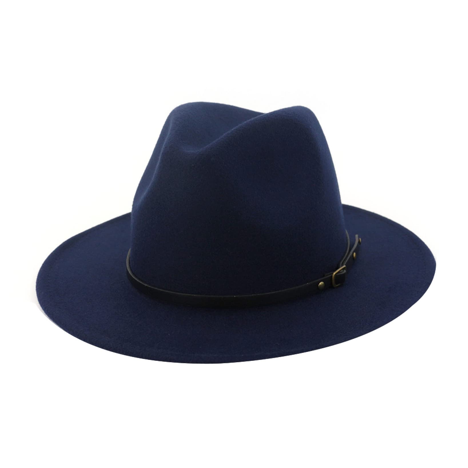 Stylish Wool Felt Outback Hat for Women & Men - Wide Brim Fedora with Belt Buckle - Perfect for Cowboy, Panama & Bowler Styles - Great for Outdoor Adventures, Rodeos and Fashion Statements
