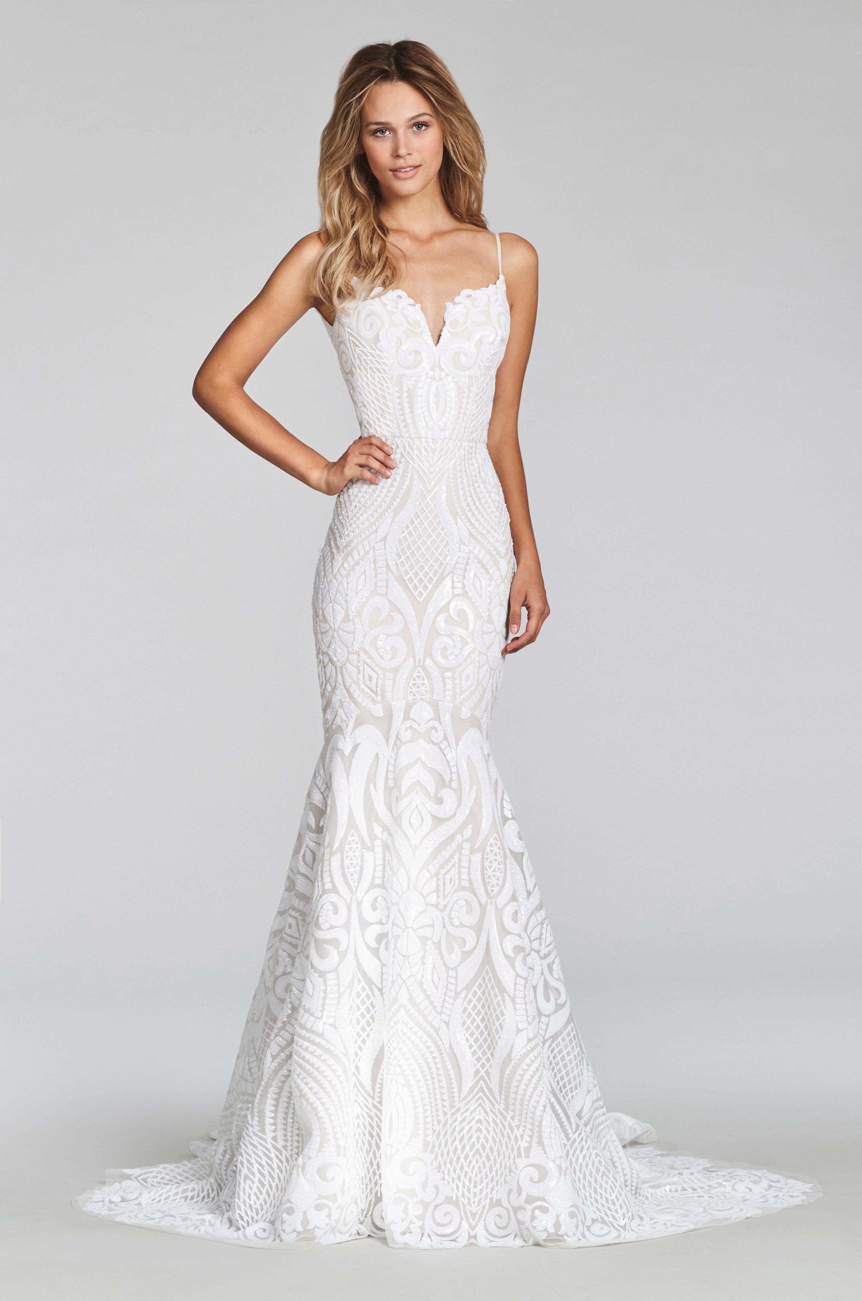 Hayley Paige West Blush Wedding Dress - Size 10 | Elegant A-Line Gown for Brides, Bridesmaids & Formal Occasions