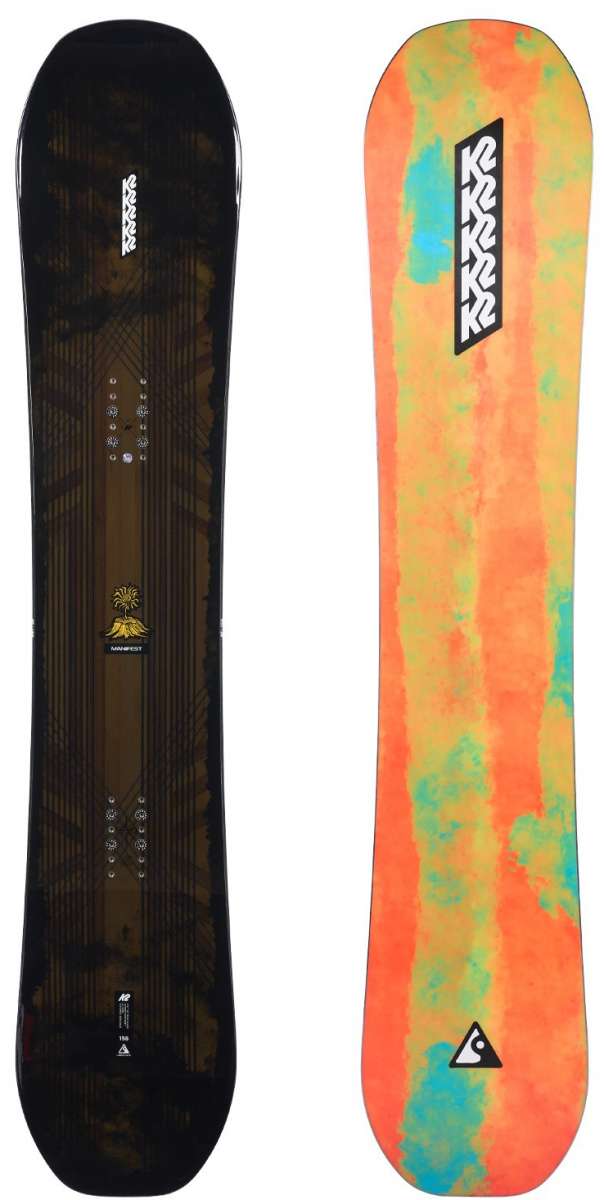 K2 Manifest Snowboard 2023 - All-Mountain Freestyle Snowboard for Men & Women | Perfect for Powder, Park & Backcountry Riding | Durable Construction & Responsive Flex