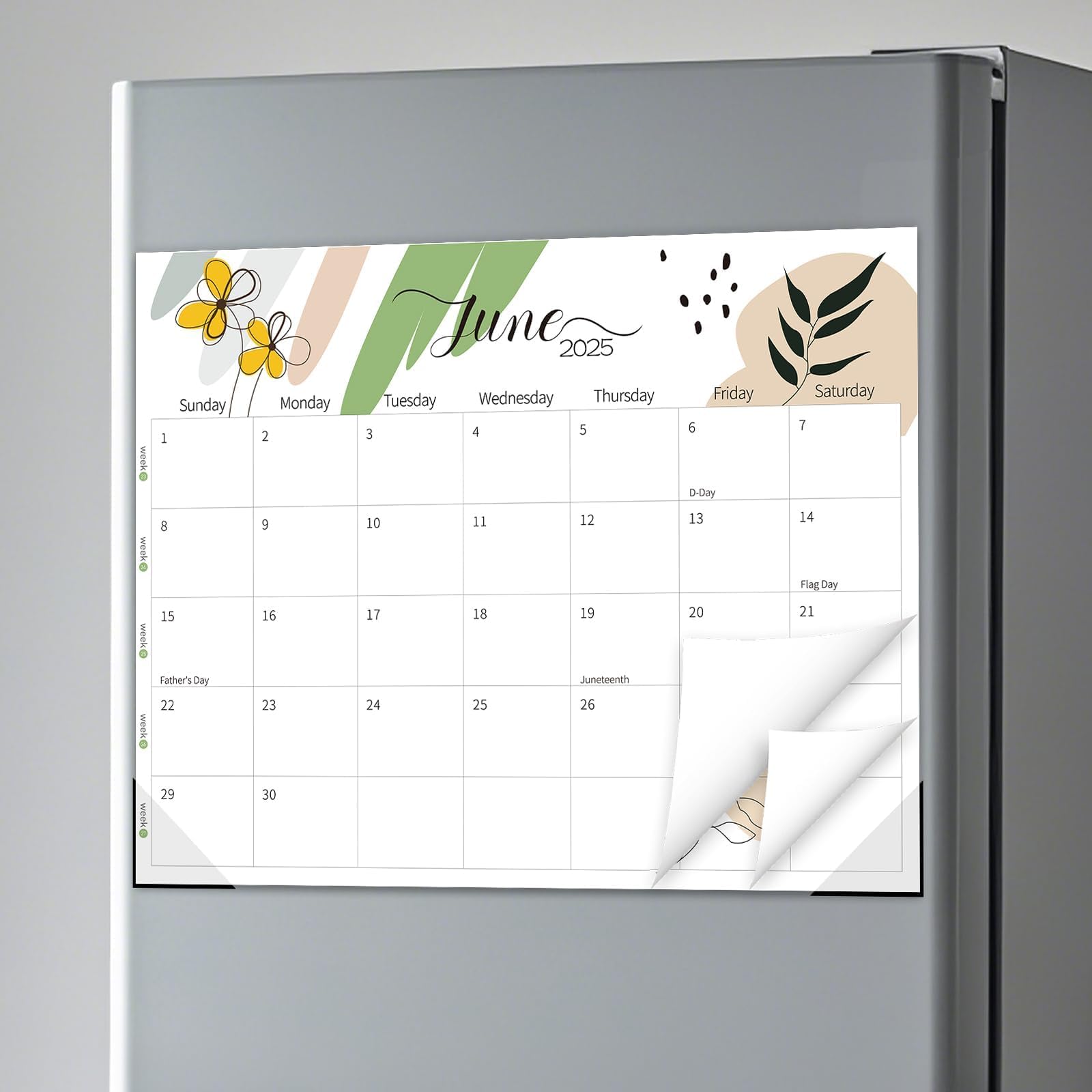 GuassLee Magnetic Calendar 2025-2026 | 11x14 Inch Fridge Calendar with 19 Monthly Planners | Perfect for Home, Office & School Organization | June 2025 - December 2026 Wall Planner for Kitchen, Dorm & Family Planning